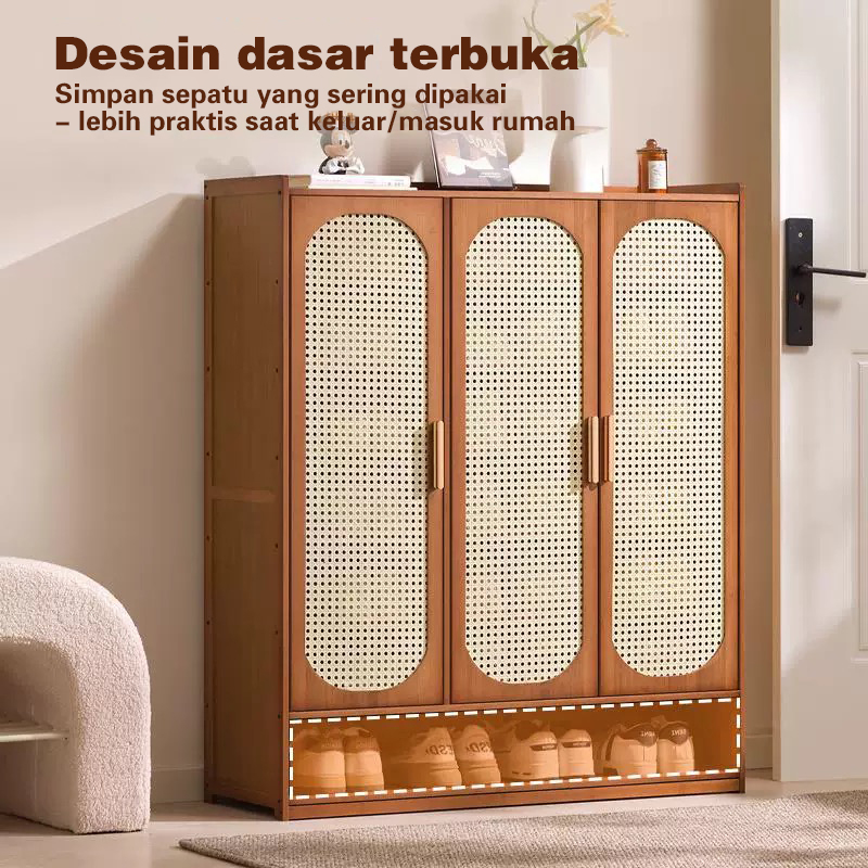 Jual Kosistar Rak Sepatu Coklat Rak Sepatu Susun Minimalis Lemari ...