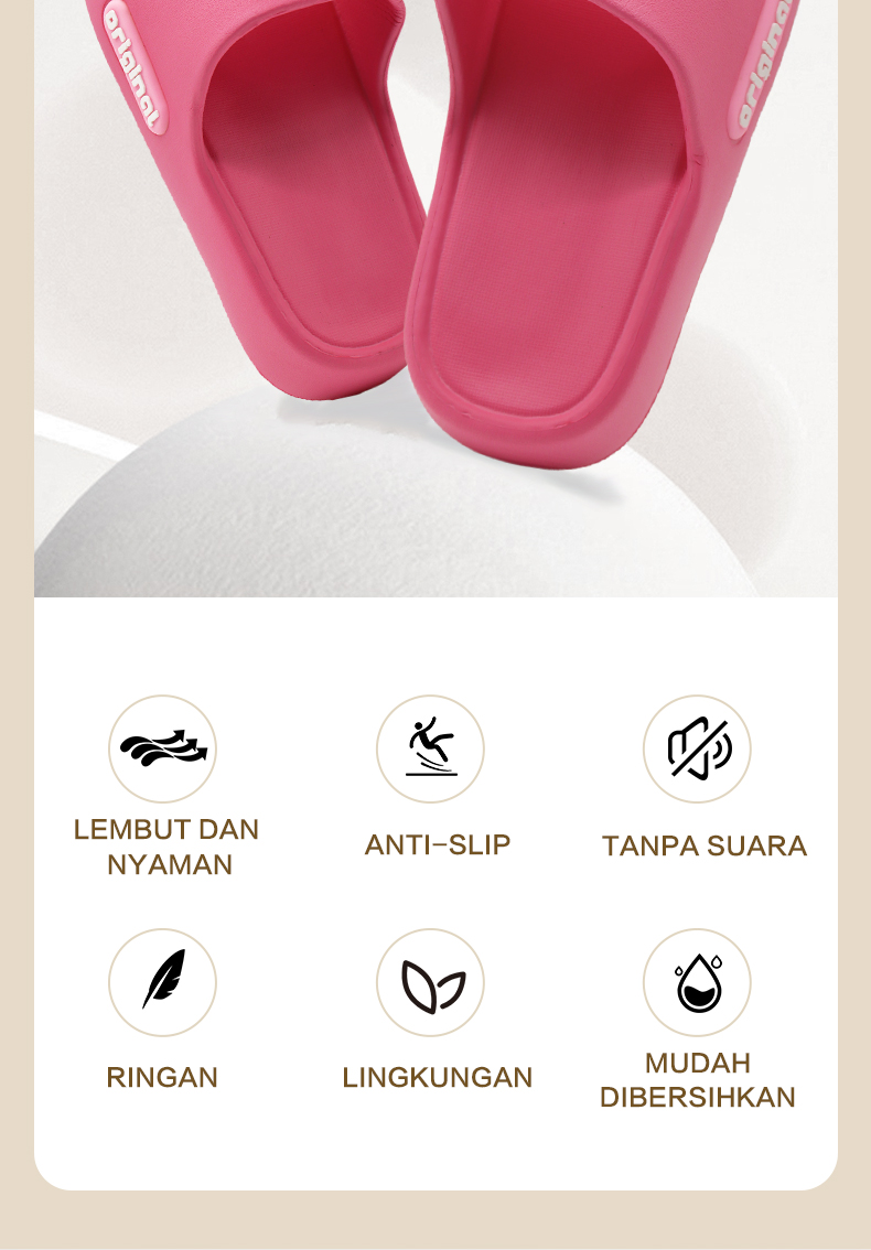 Jual Sandal Wanita Terbaru 2025 gaya Korea Elegan Sandal Jeli EVA