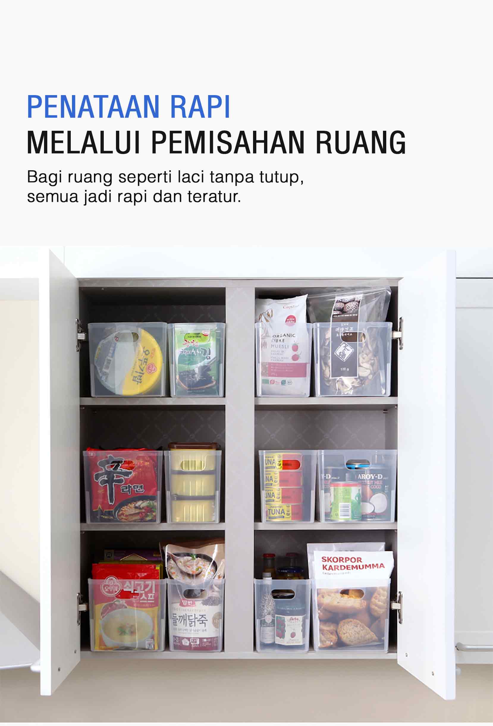 Jual Food Container Half Tray - Food Container Organizer keranjang ...