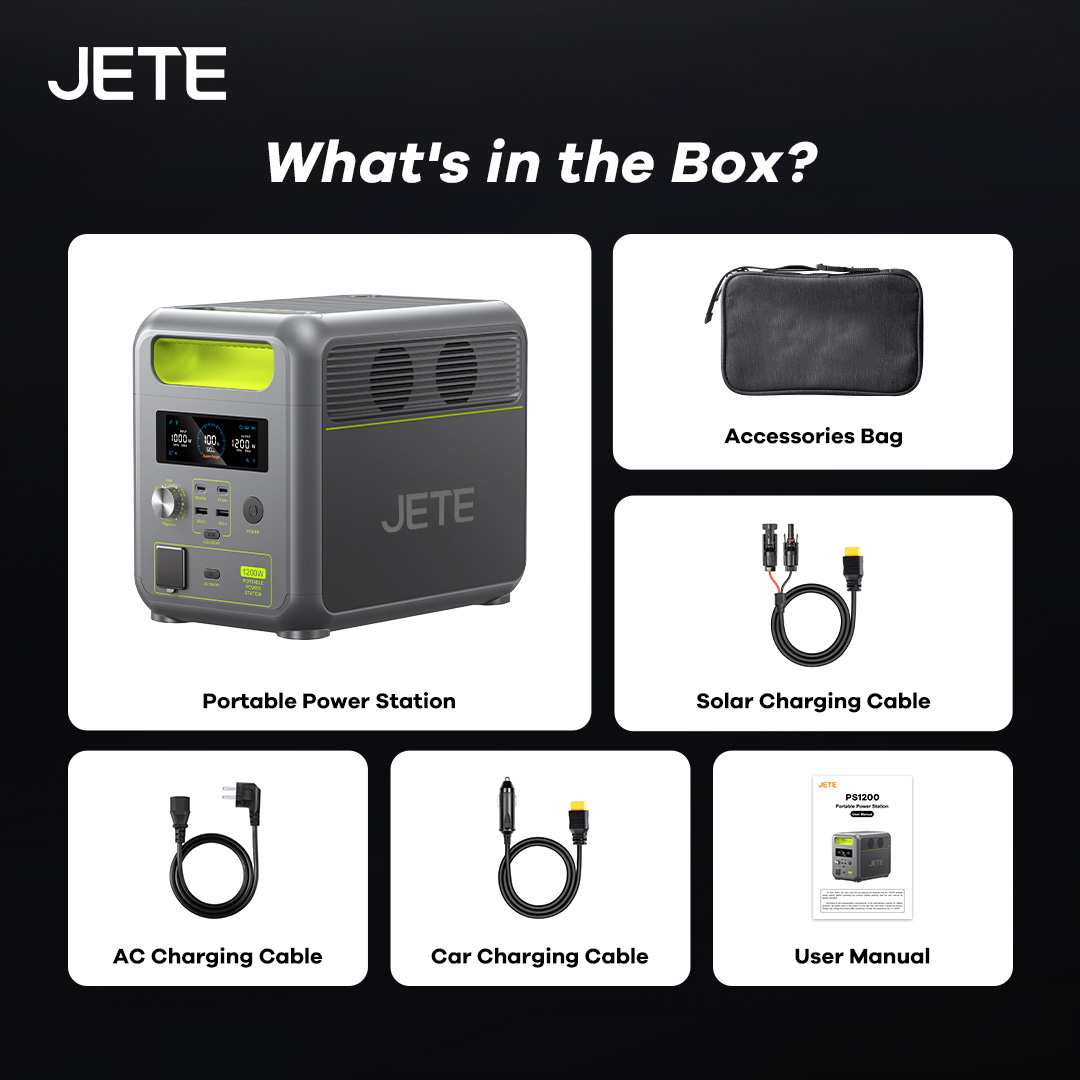 Jual Power Station 1200W JETE PS1200 7 Multiple Output with AC Output ...