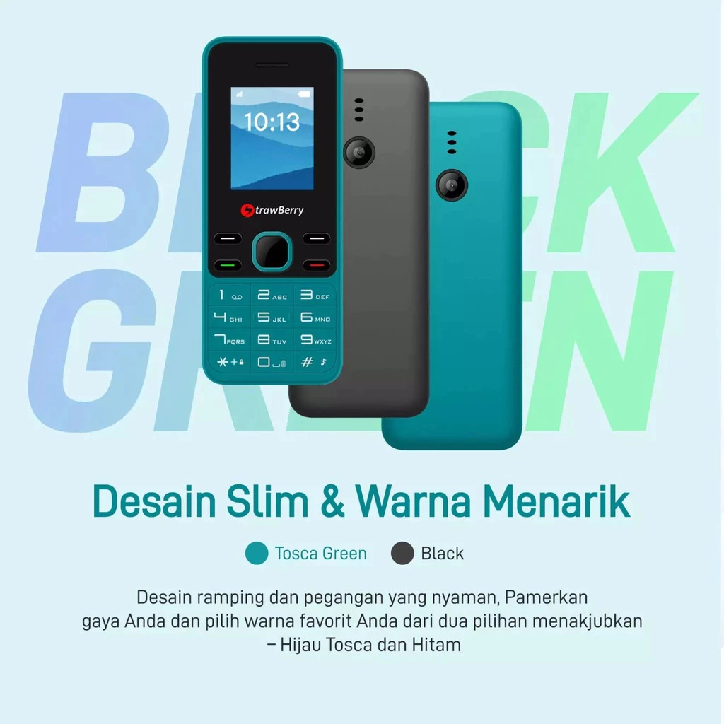 Jual HP Strawberry ST22 REBORN Dual SIM Senter Musik Kamera Candybar ...