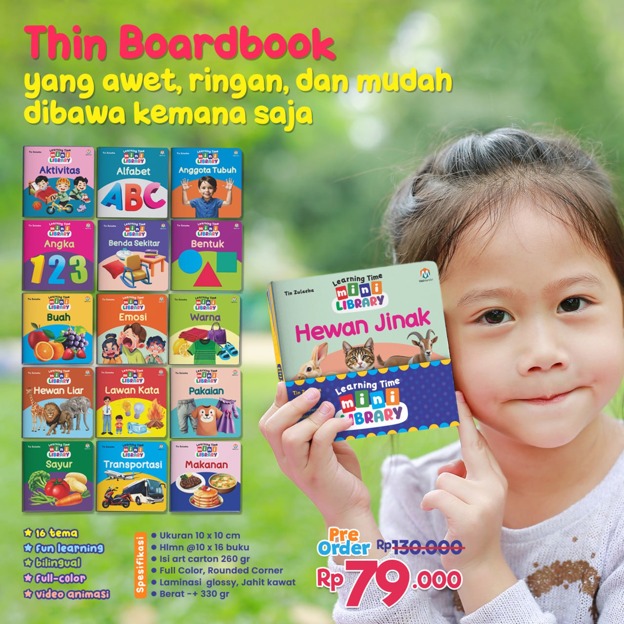 Jual Learning Time : Mini Library - Buku Anak Belajar Kosa Kata ...