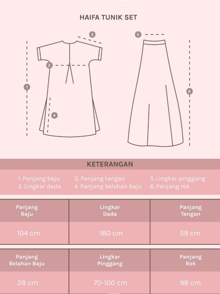 Jual Areefa - One Set Rok Dan Atasan Setelan Tunic Wanita Remaja Raya ...