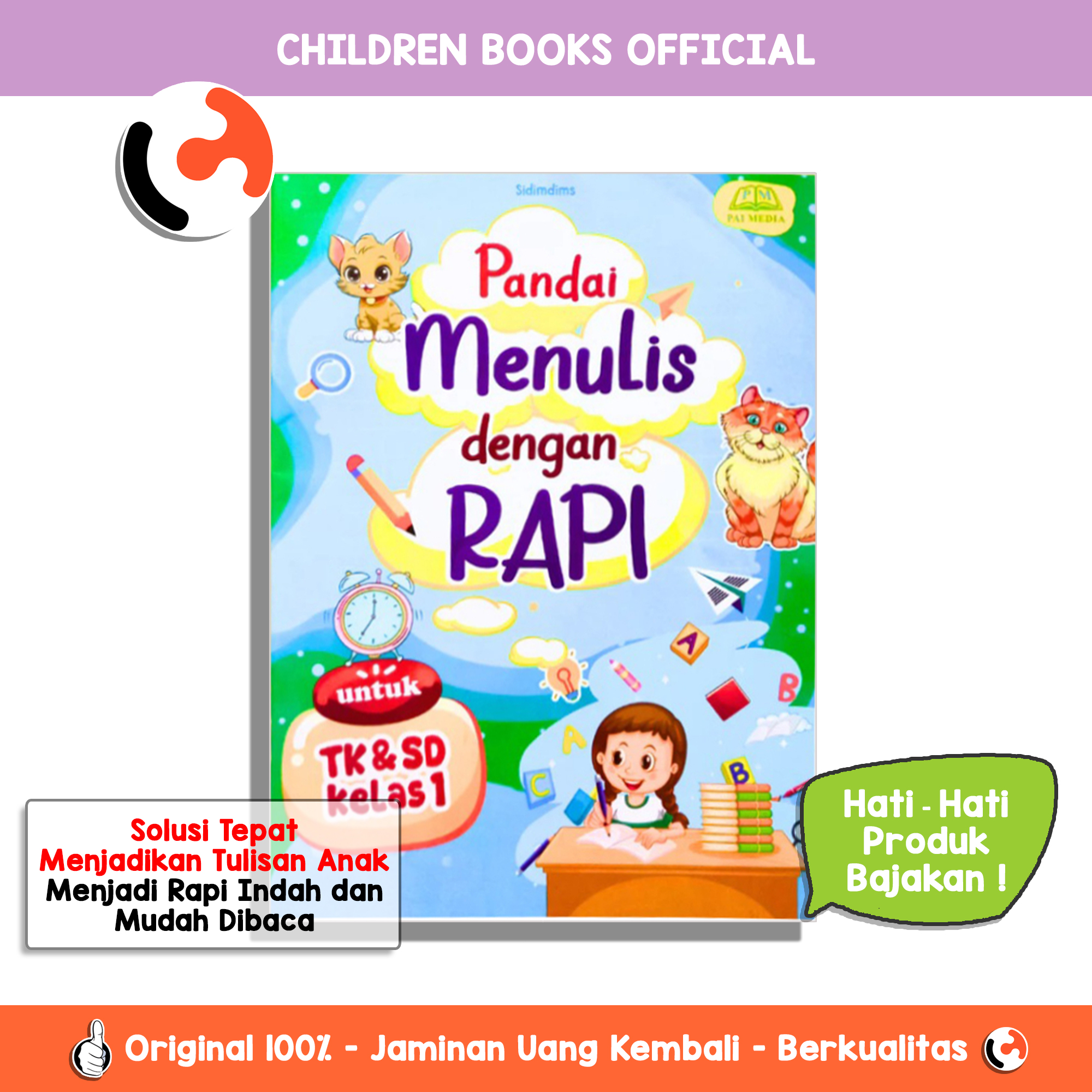 Jual Buku Aktivitas Pandai Menulis Dengan Rapi Tegak Bersambung Anak TK ...