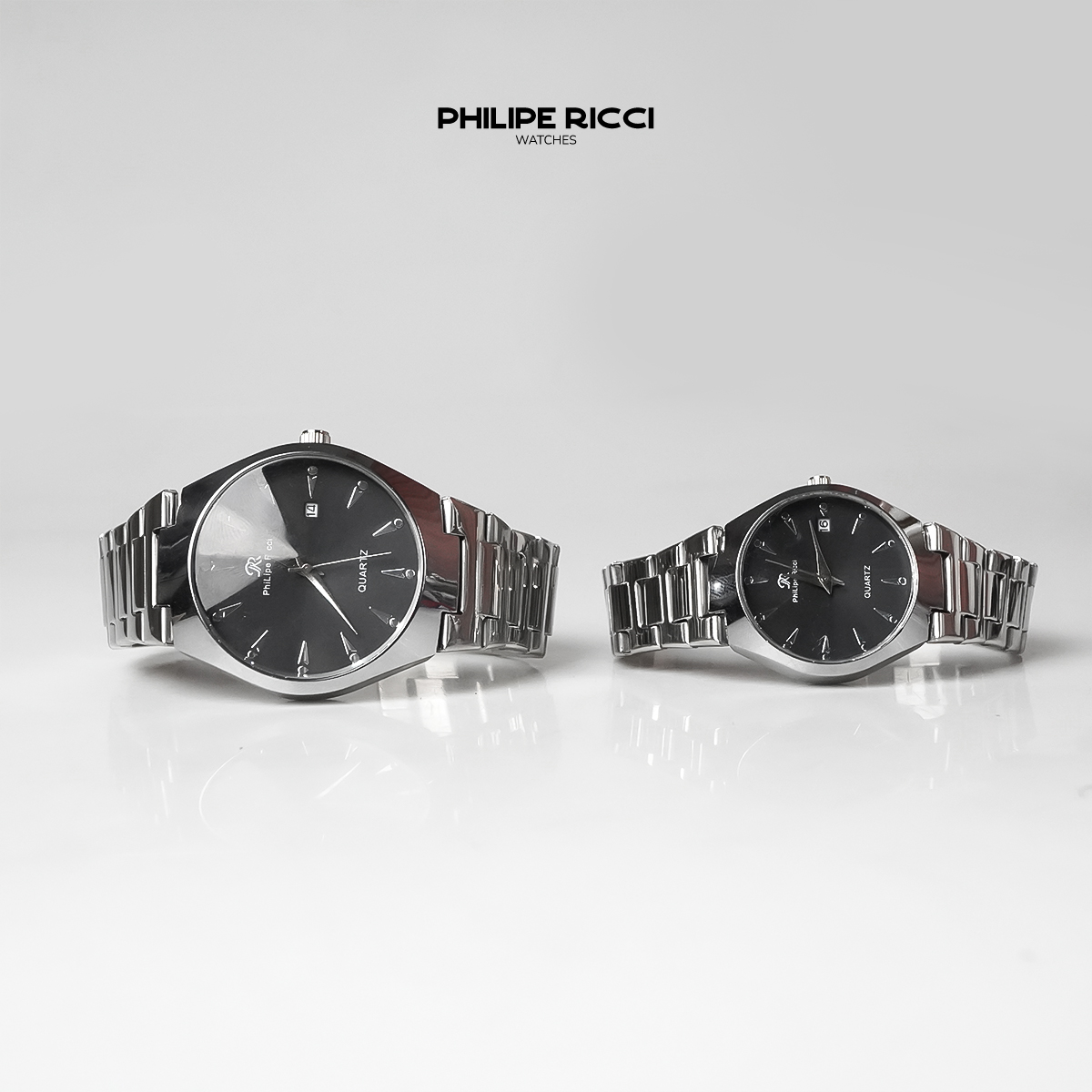 Jual PhiLipe Ricci Jam Tangan Couple Rantai Pria Wanita Simple 100% ...