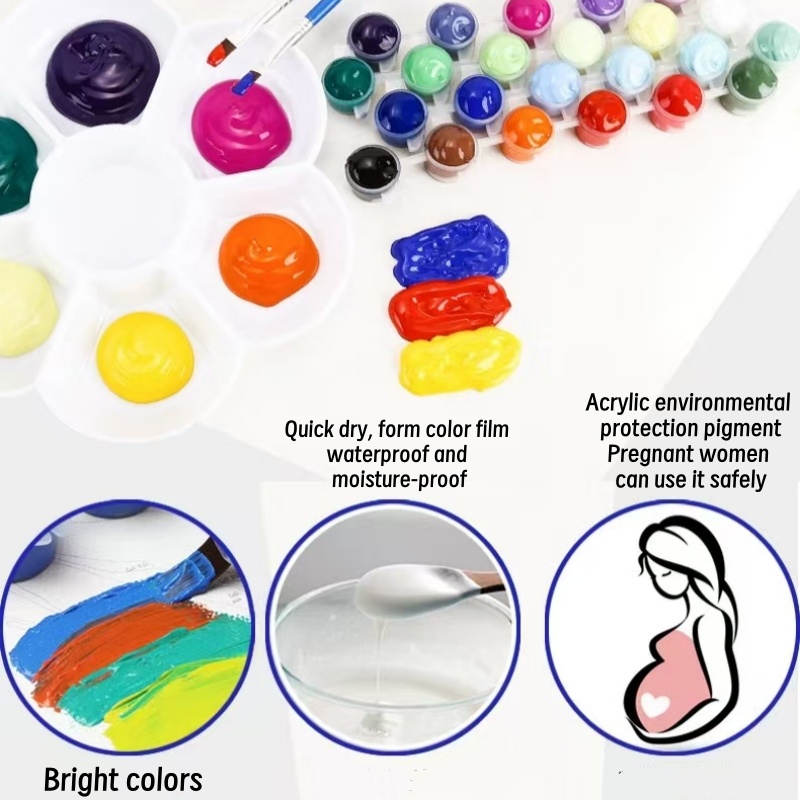 Jual VOOVA Paint by number 20 x 20cm Canvas Paint By Number Kit DIY ...