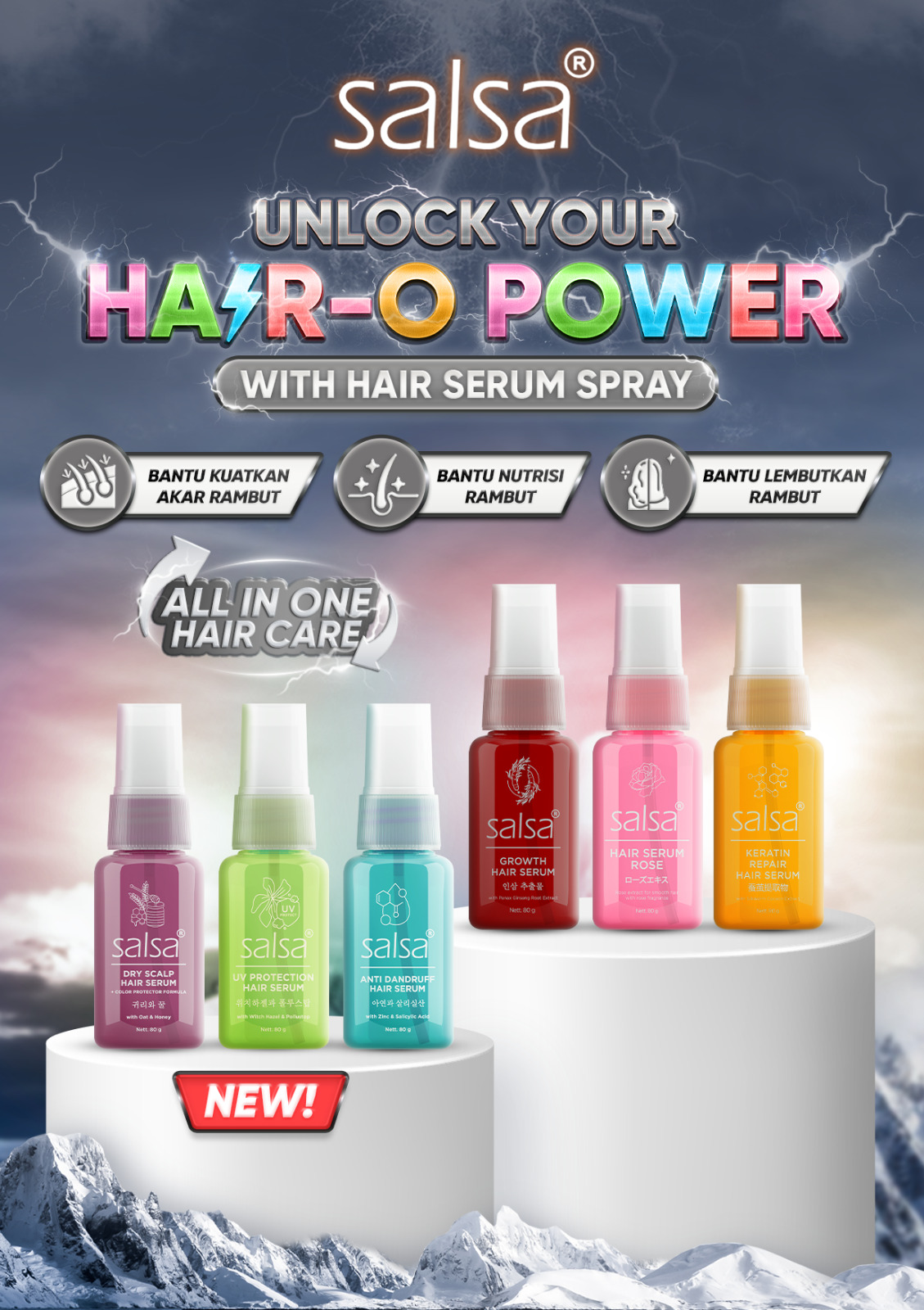Jual [BUY 1 GET 2] SALSA Hair-o Double Power - Combo Hair Serum ...