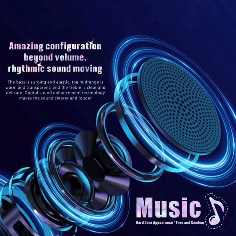 Jual [COD] Mini Speaker Bluetooth With Mic 3D Stereo Super Sound ...