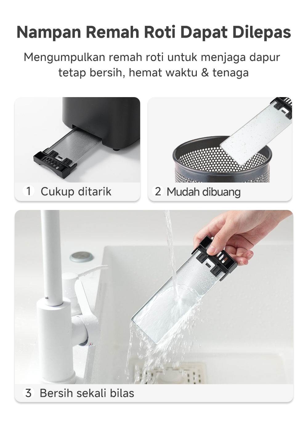 Jual Simplus Pemanggang Roti 7 Tingkat Suhu 3 Fungsi Penghangat 600 ...