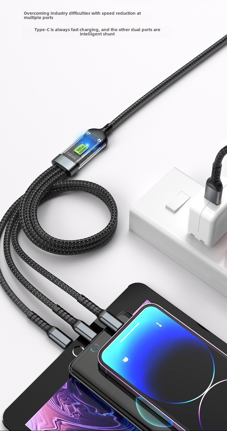 Jual GUKOO 3IN1 Super Fast Charging 100W Kabel Data usb To Type C ...