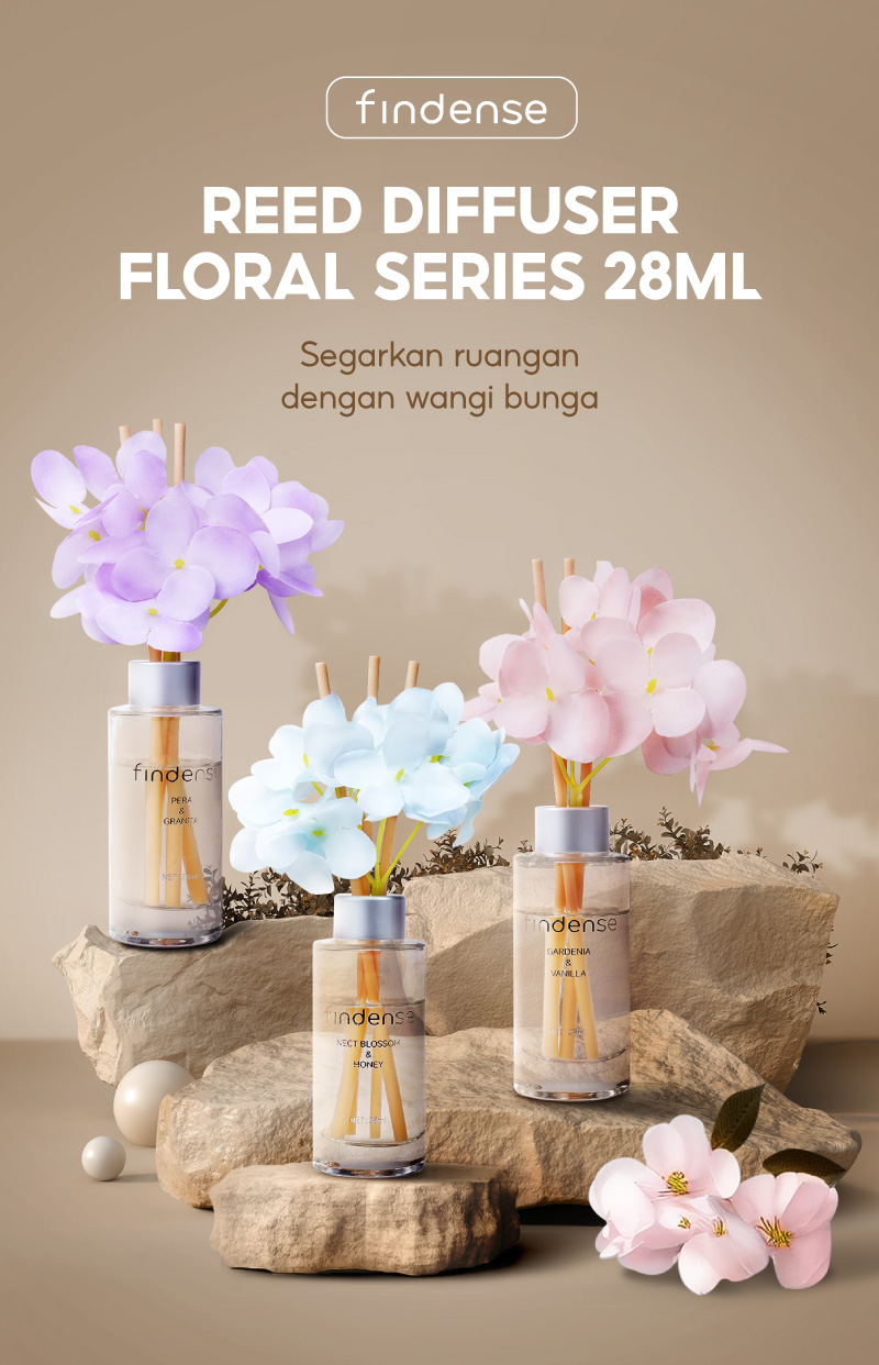 Jual OHSOME - Findense Reed Diffuser Floral Scent Pewangi Ruangan ...