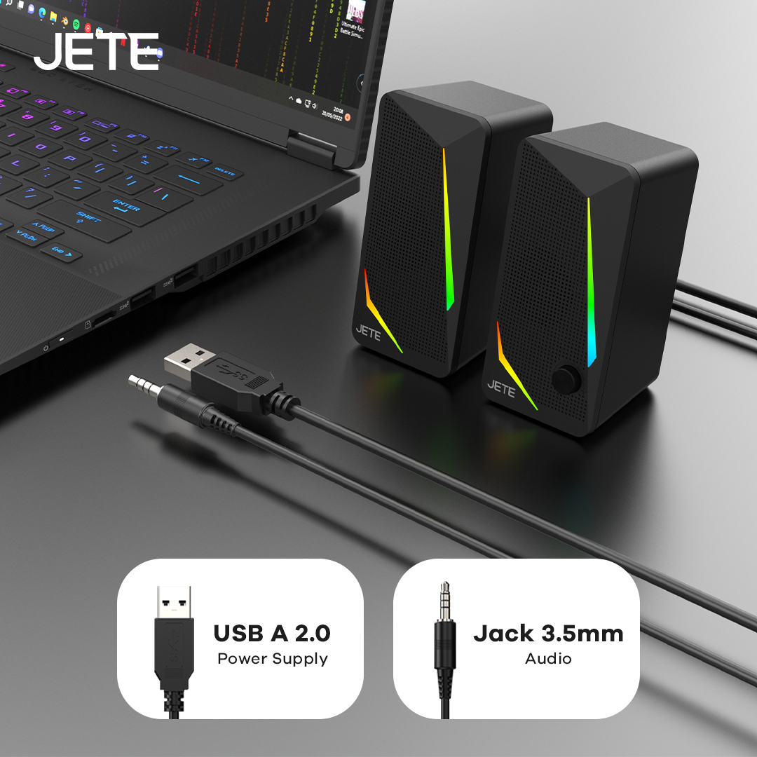 Jual JETE Speaker Komputer SC101 Portable Stereo Bass Subwoofer USB ...