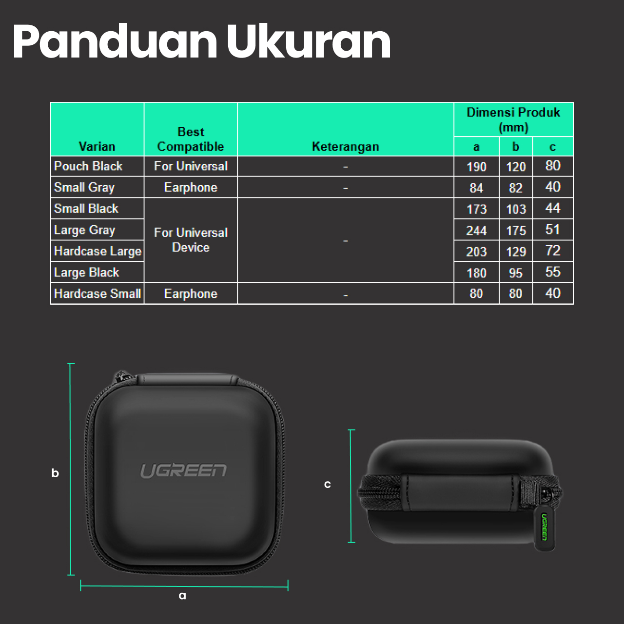 Jual UGREEN Tas Organizer Storage Handbag Pouch Gadget Travel Bag ...