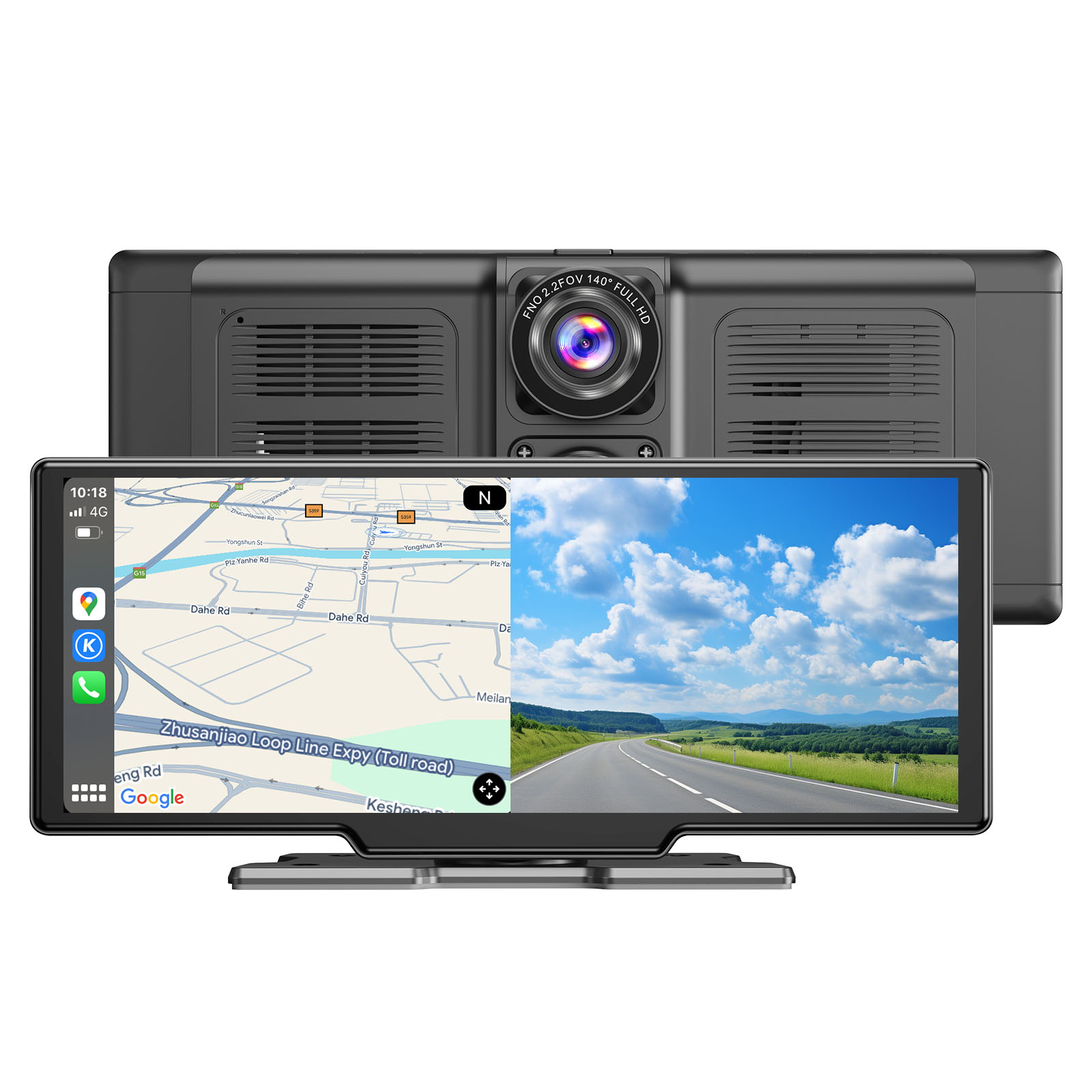 Jual ESSGOO 9“ Dashcam Mobil 4K HD Layar Sentuh Lensa Ganda Perekaman ...
