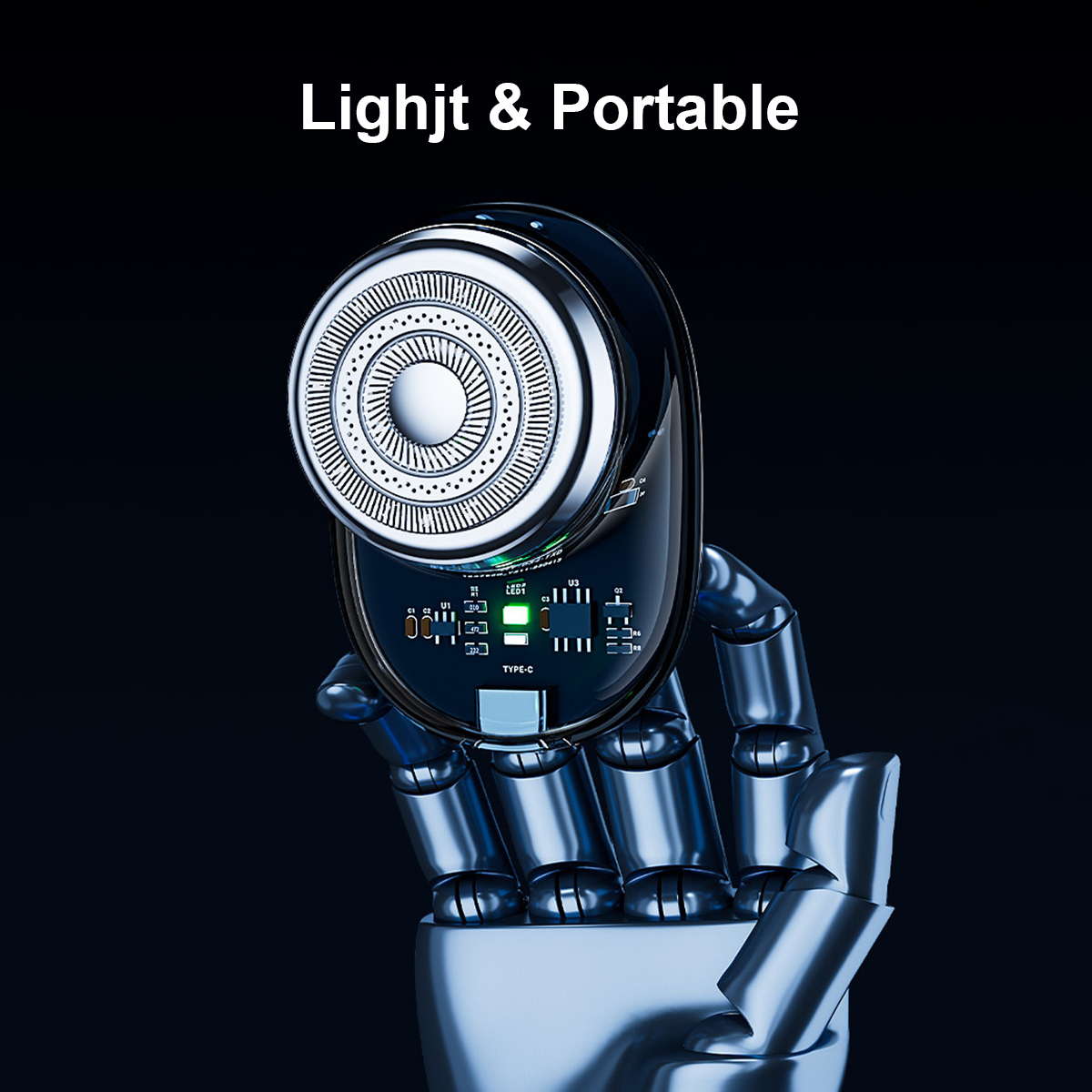 Jual MINISO Electric Shaver Portable Turbine Multi-blade Blade Long ...