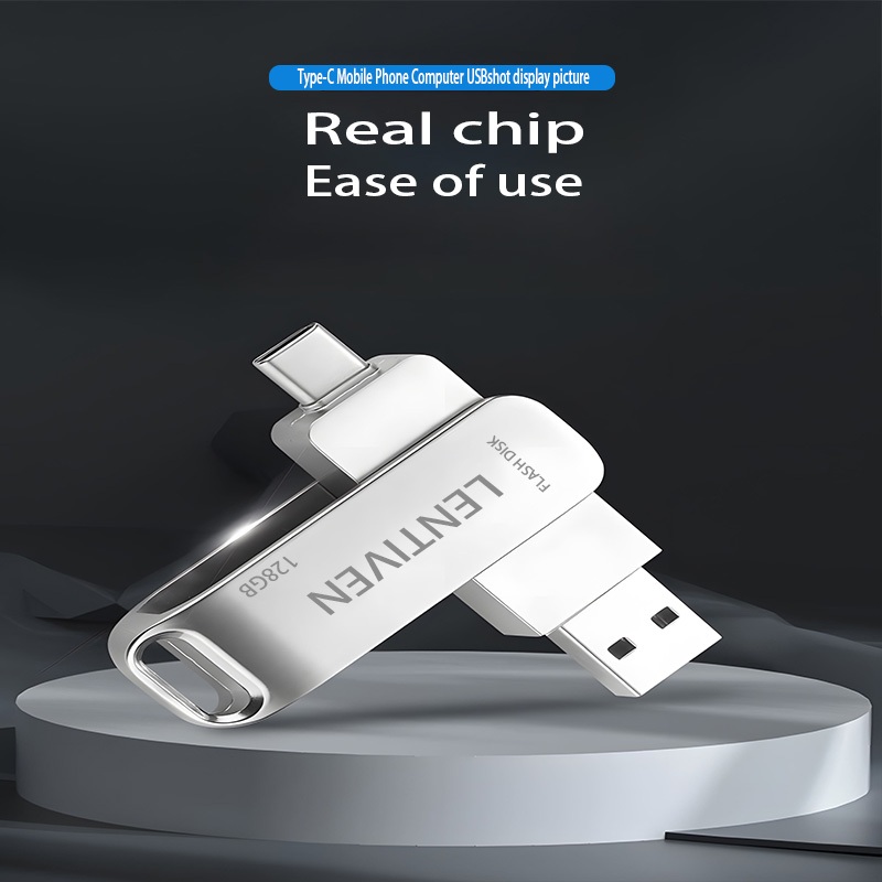 Jual HZSUM LENTIVEN Flashdisk USB 3 IN 1 Flash Drive Type-c Storage ...