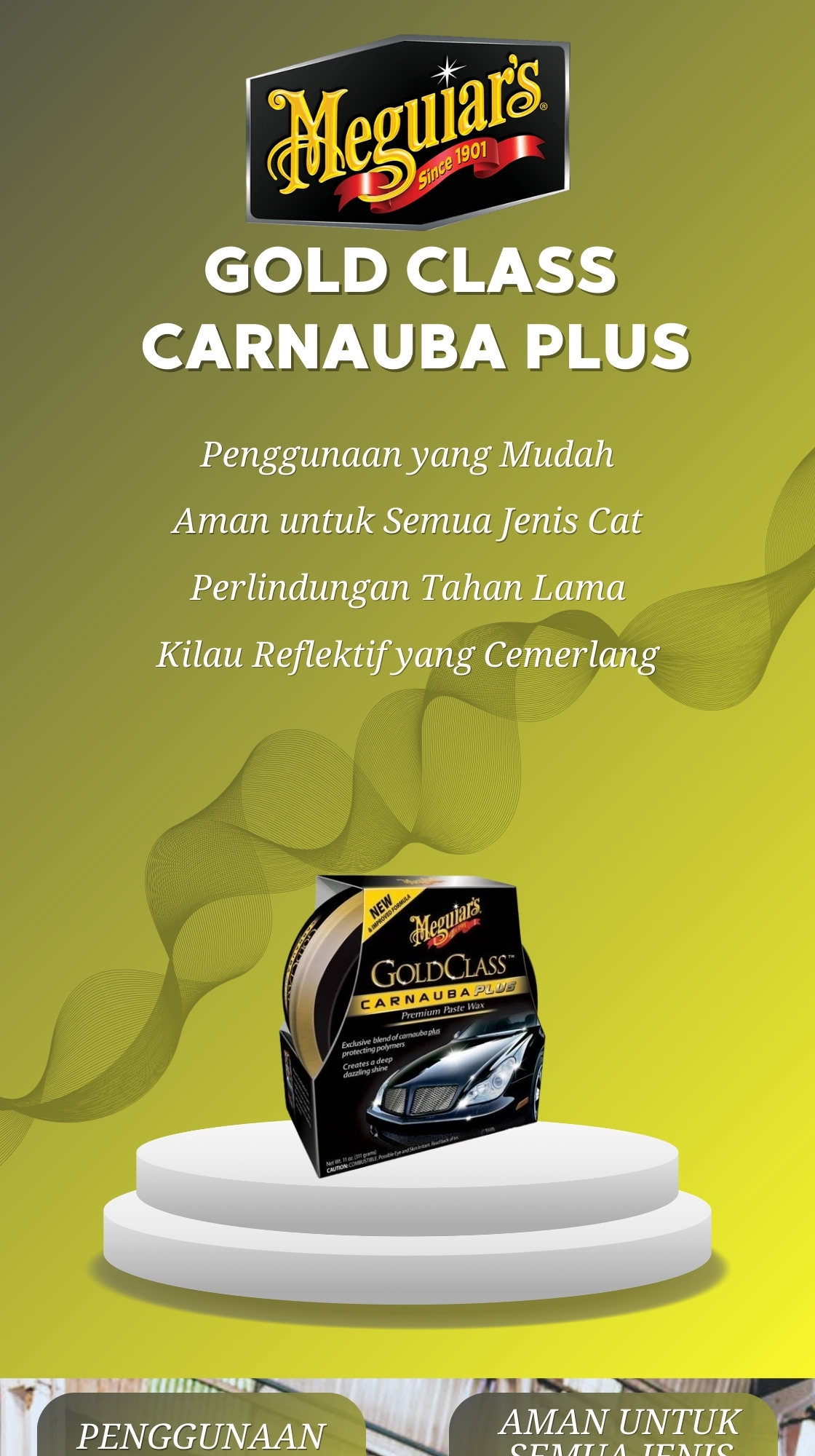 Jual Meguiars Gold Class Carnauba Plus Paste Car Wax 311gr G7014EU ...