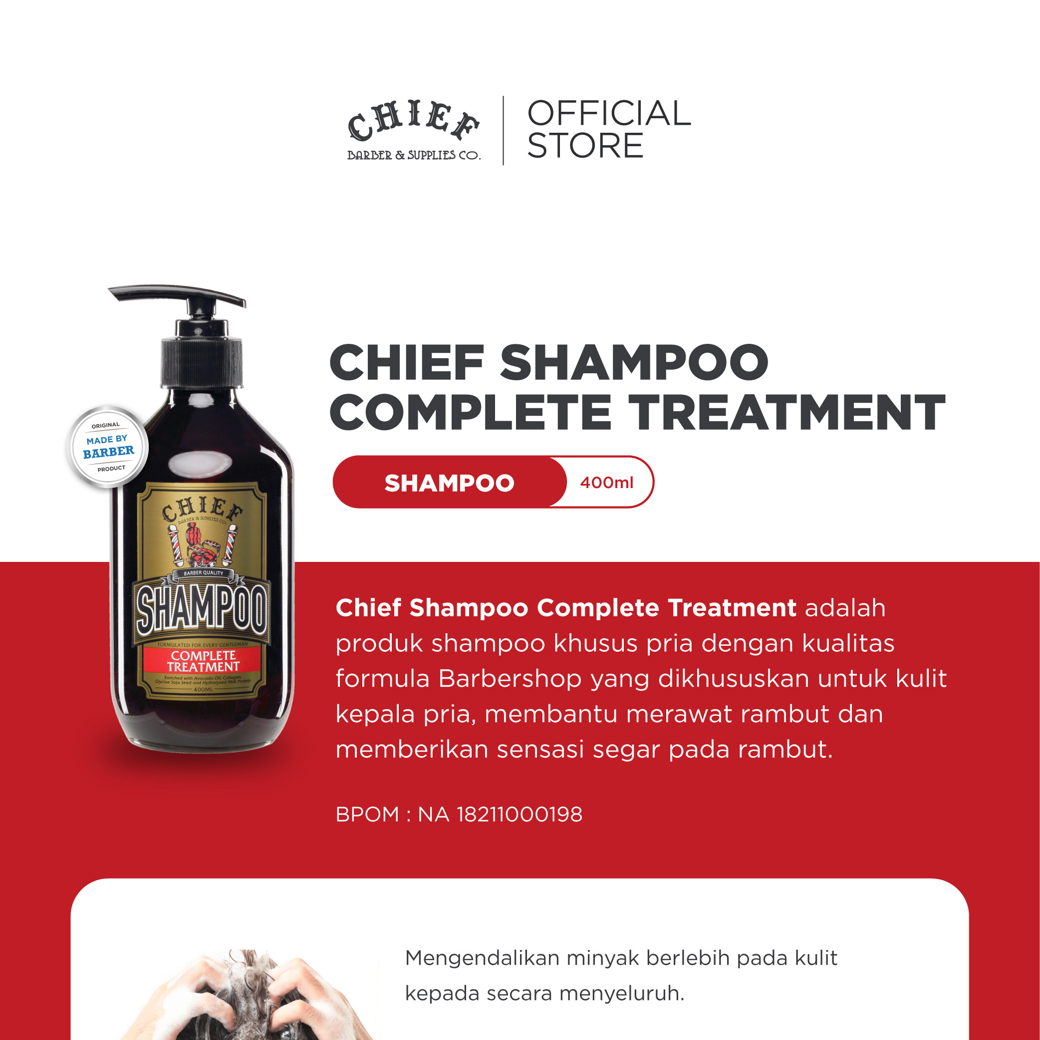 Jual CHIEF Fresh Hair Set - Chief Hairtonic 100ml & Chief Shampoo ...