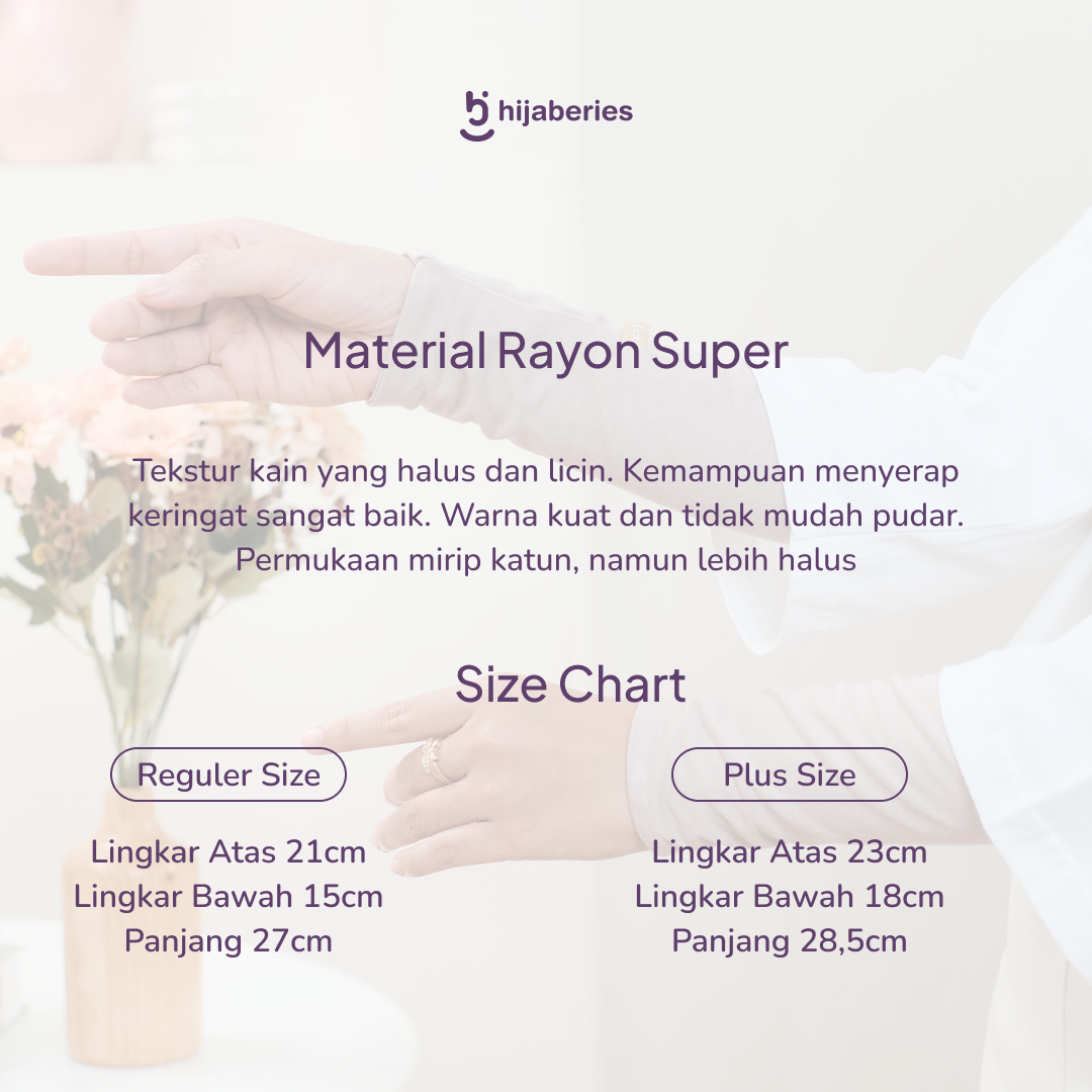 Jual Hijaberies - Handsock Basic Rayon Premium (Bahan Rayon Super ...
