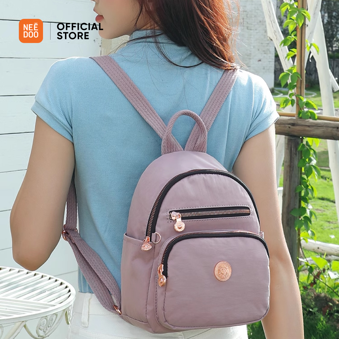 Jual NEEDOO - Tas Ransel Wanita Waterproof Nylon Vivelle Mini Backpack ...