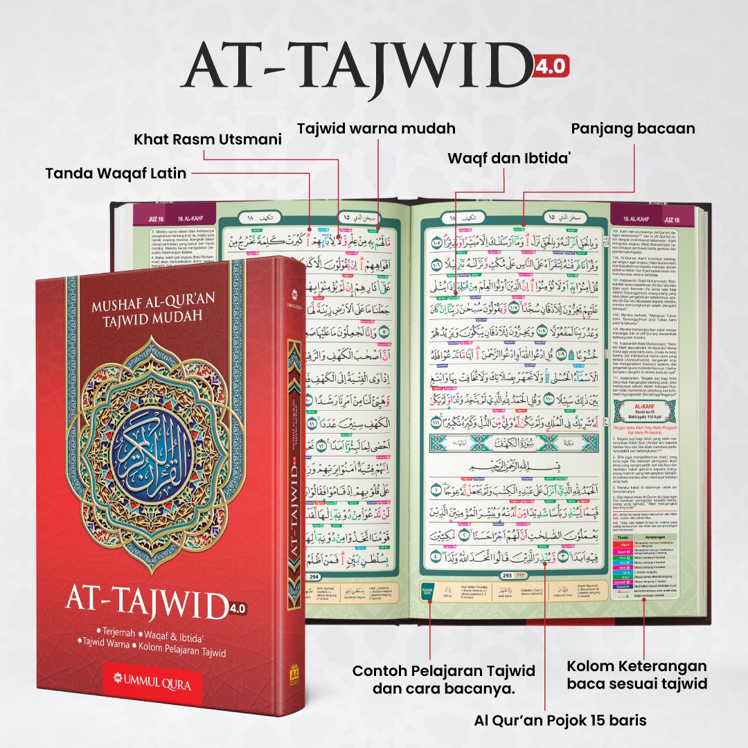 Jual UMMUL QURA - Al Quran At Tajwid 4.0 Dilengkapi Waqaf Ibtida ...