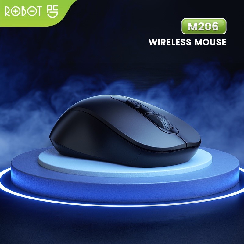 Jual ROBOT Mouse Wireless M206 2.4GHz Optical 1600DPI Kursor Akurat ...