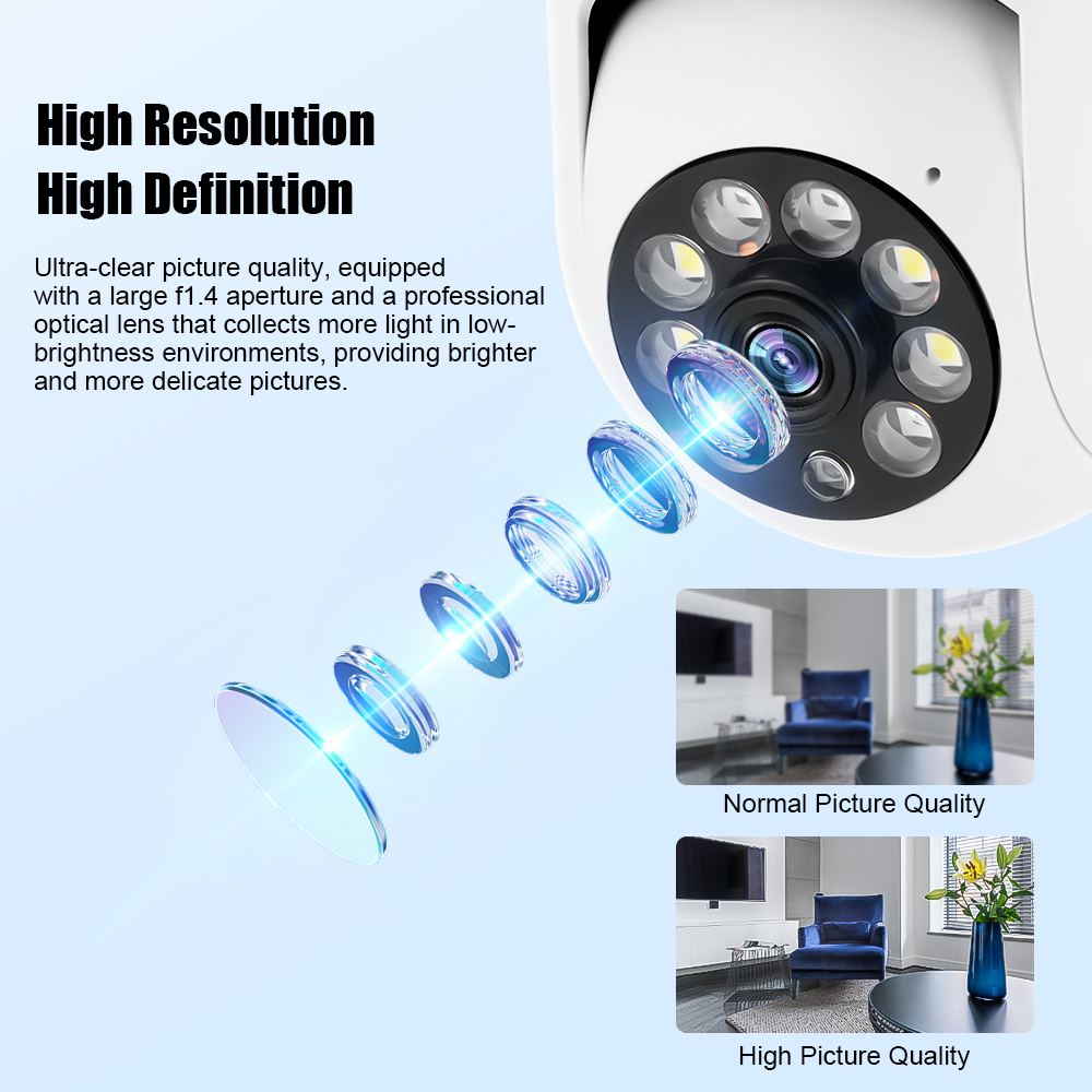 Jual V380 Pro Kamera CCTV Dual Lens Outdoor HD 8MP Wifi Jarak Jauh Auto ...