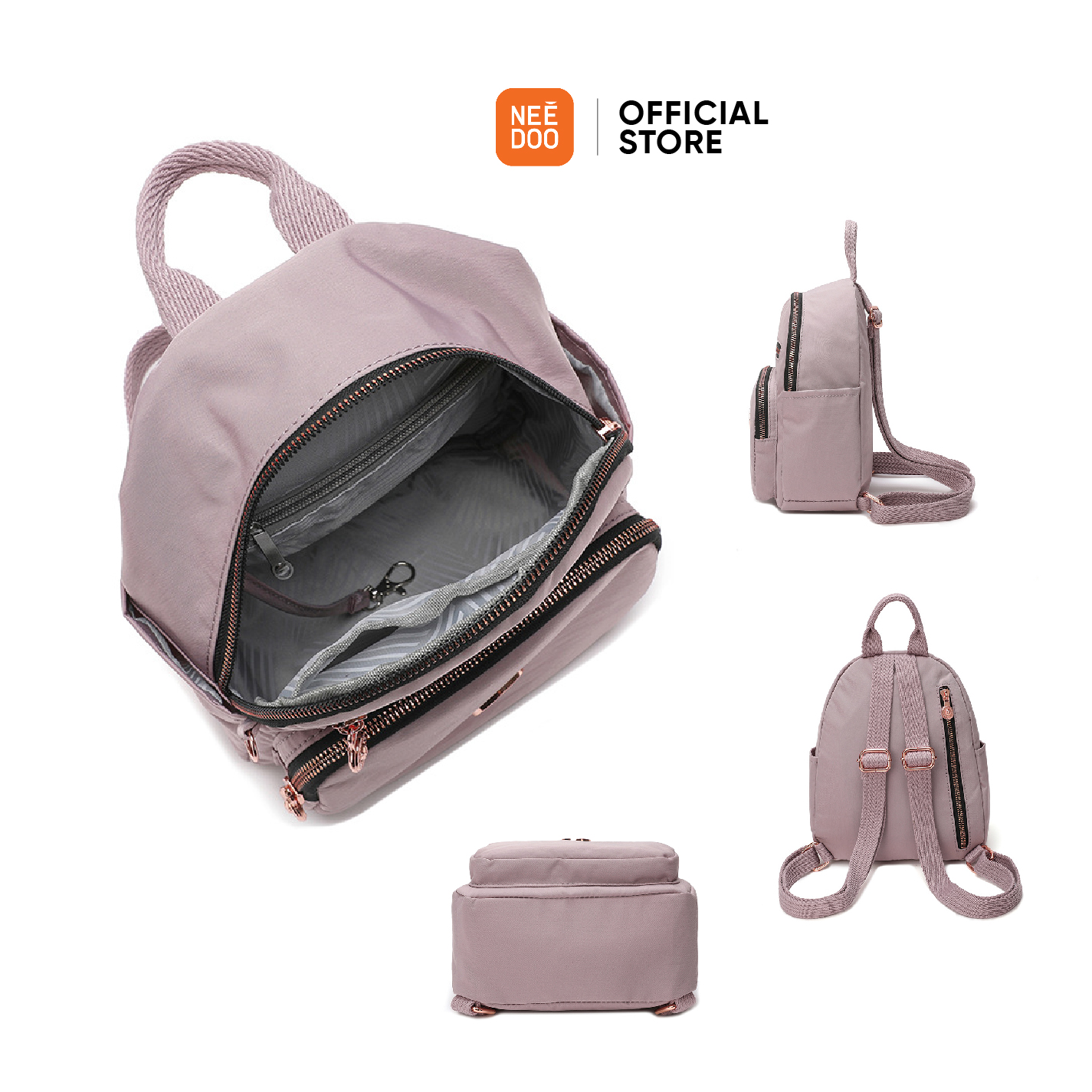 Jual NEEDOO - Tas Ransel Wanita Waterproof Nylon Vivelle Mini Backpack ...