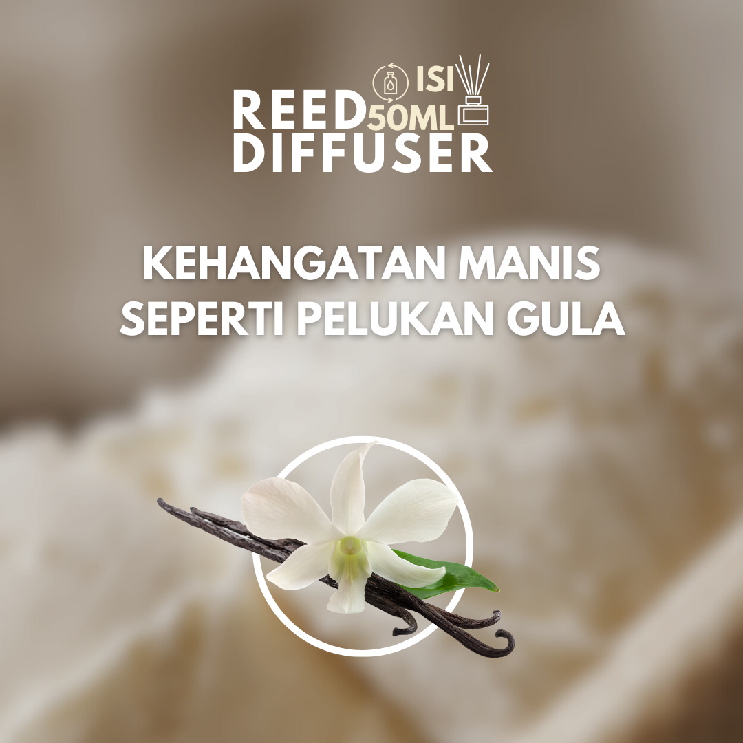 Jual Reed Diffuser Vanilla Aromaterapi Tahan 90 Hari Pewangi Ruangan ...