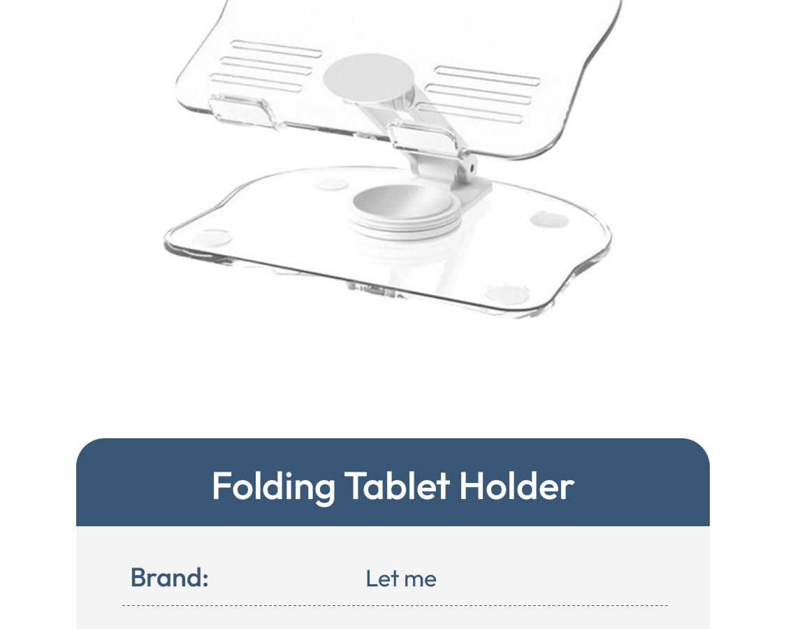 Jual Let Me Folding Tablet Holder - Dudukan Tablet Ponsel Desktop Bahan ...