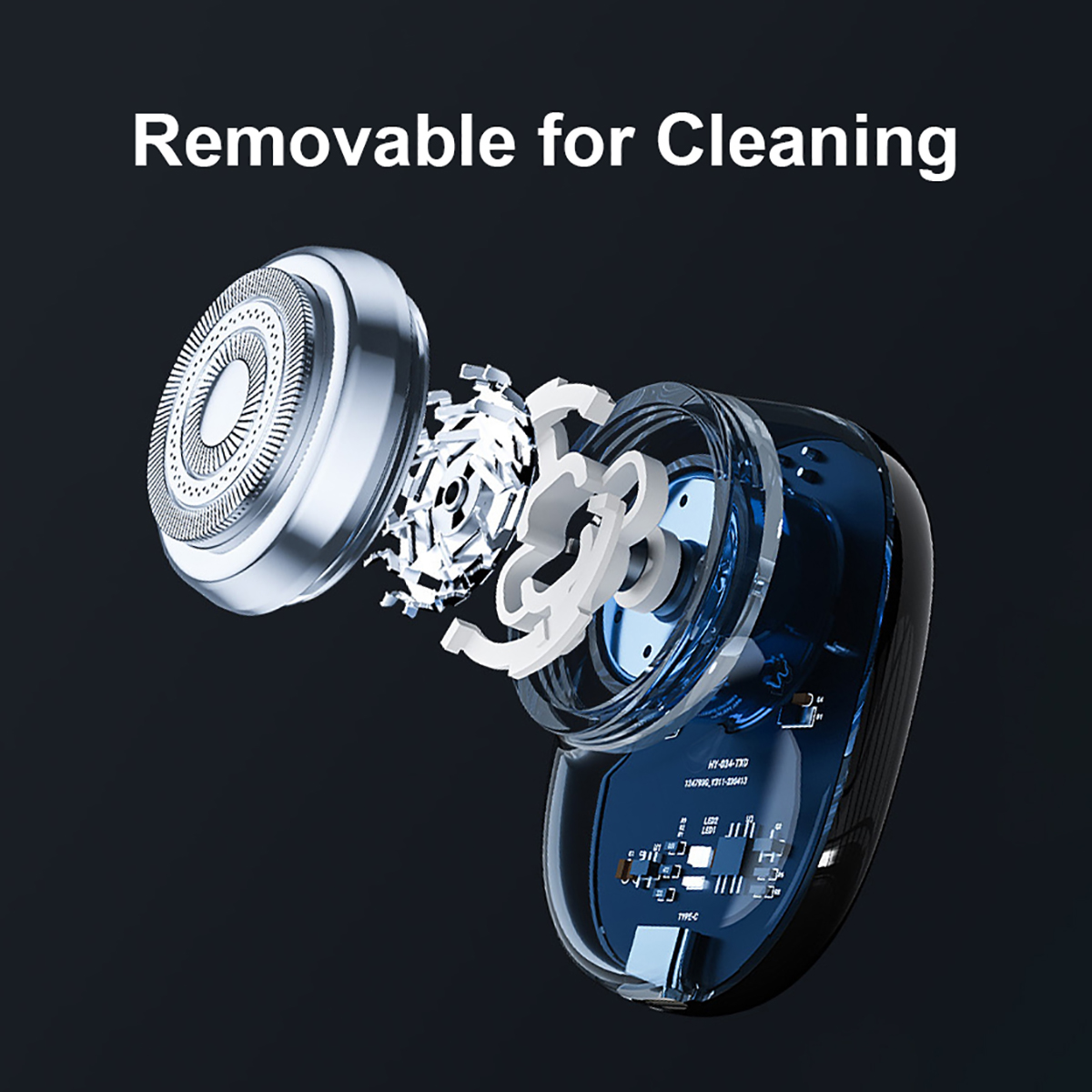 Jual MINISO Electric Shaver Portable Turbine Multi-blade Blade Long ...