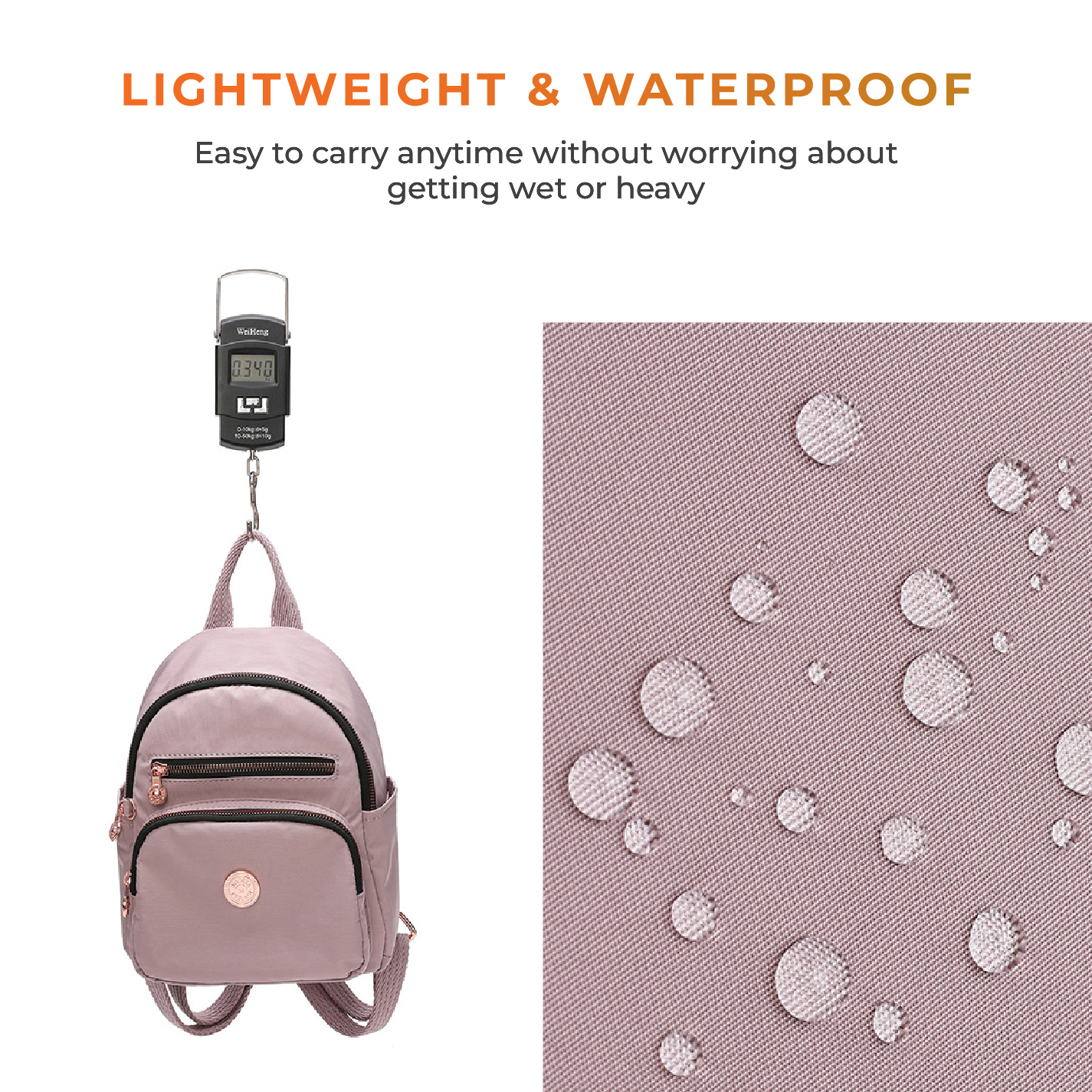 Jual NEEDOO - Tas Ransel Wanita Waterproof Nylon Vivelle Mini Backpack ...