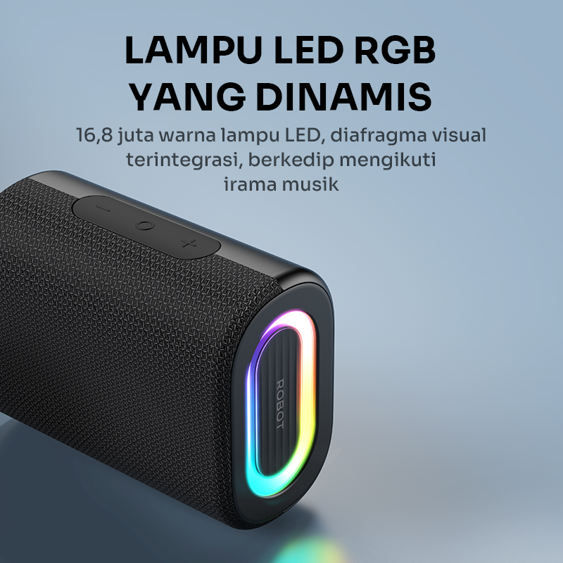 Jual ROBOT Speaker Bluetooth Bass Kuat Suara Jernih LED RGB TWS ...