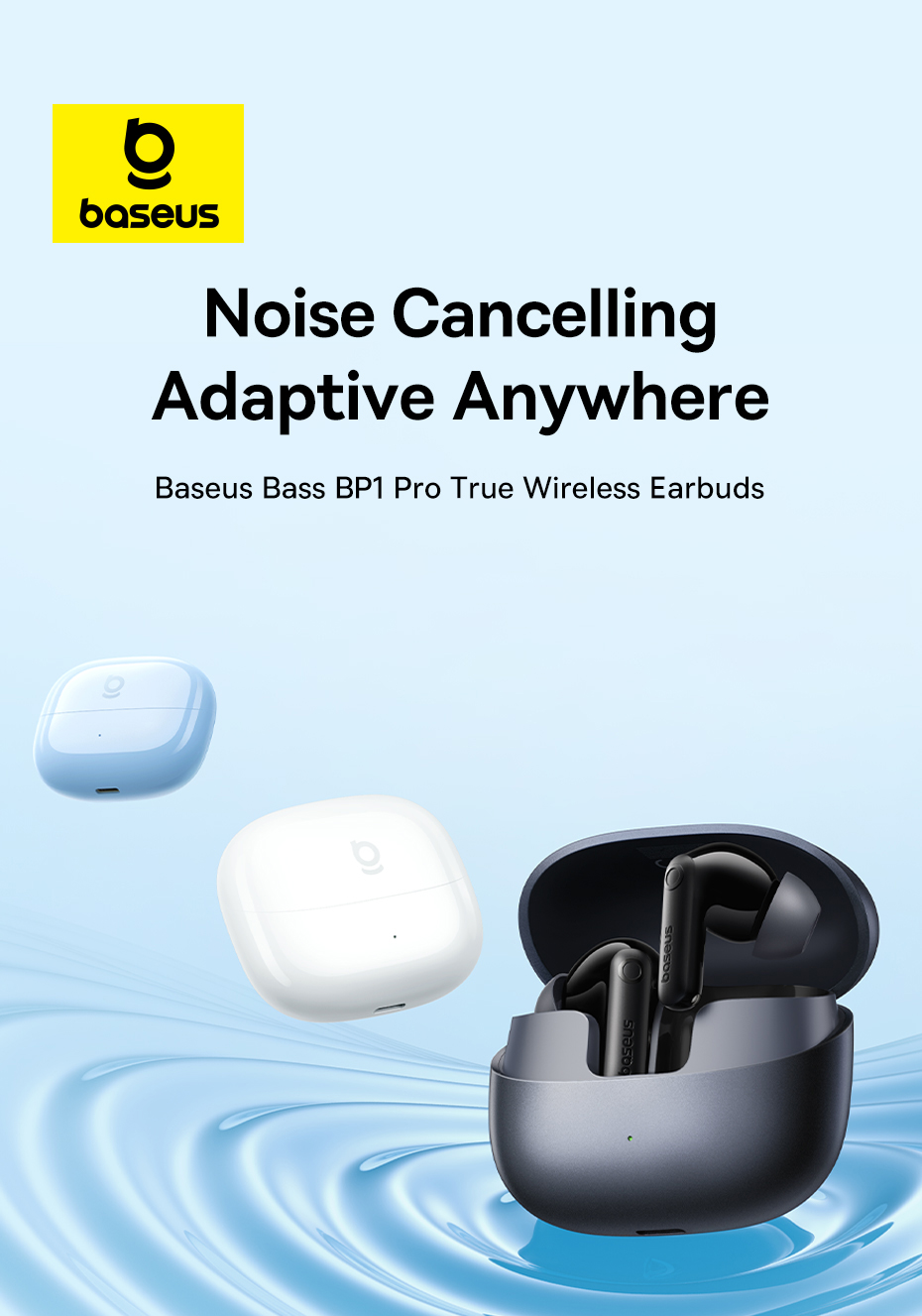 Jual Baseus BP1 Pro TWS Adaptive ANC Hi-Res LDAC -50dB 6 Mic ENC with ...