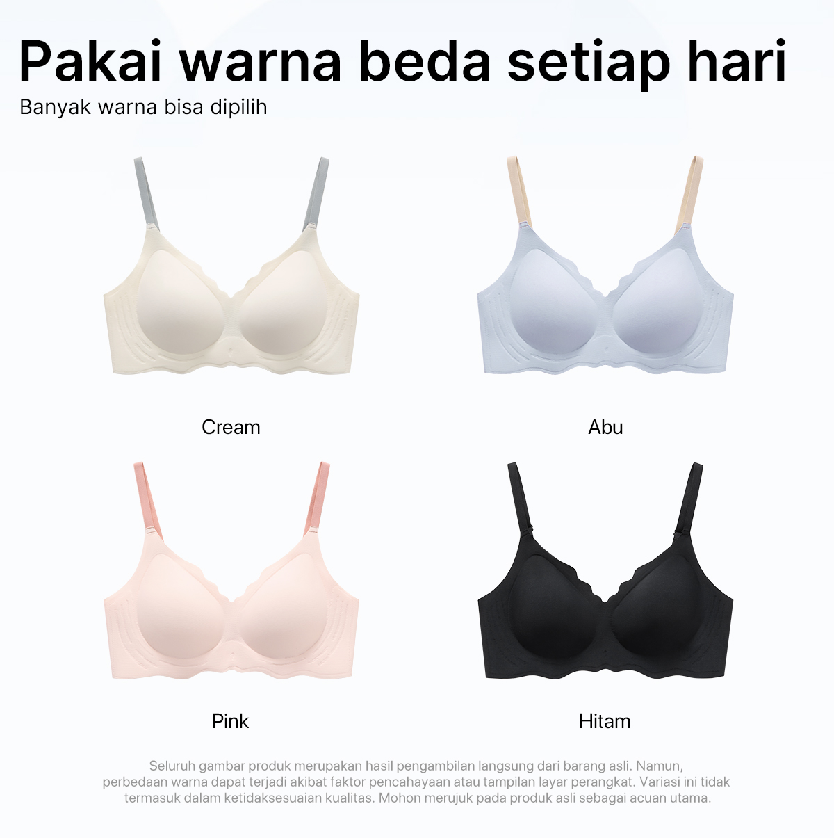 Jual GRENEY_Gbras-Push Up Seamless Bra Wanita Tanpa Kawat Pakaian Dalam ...