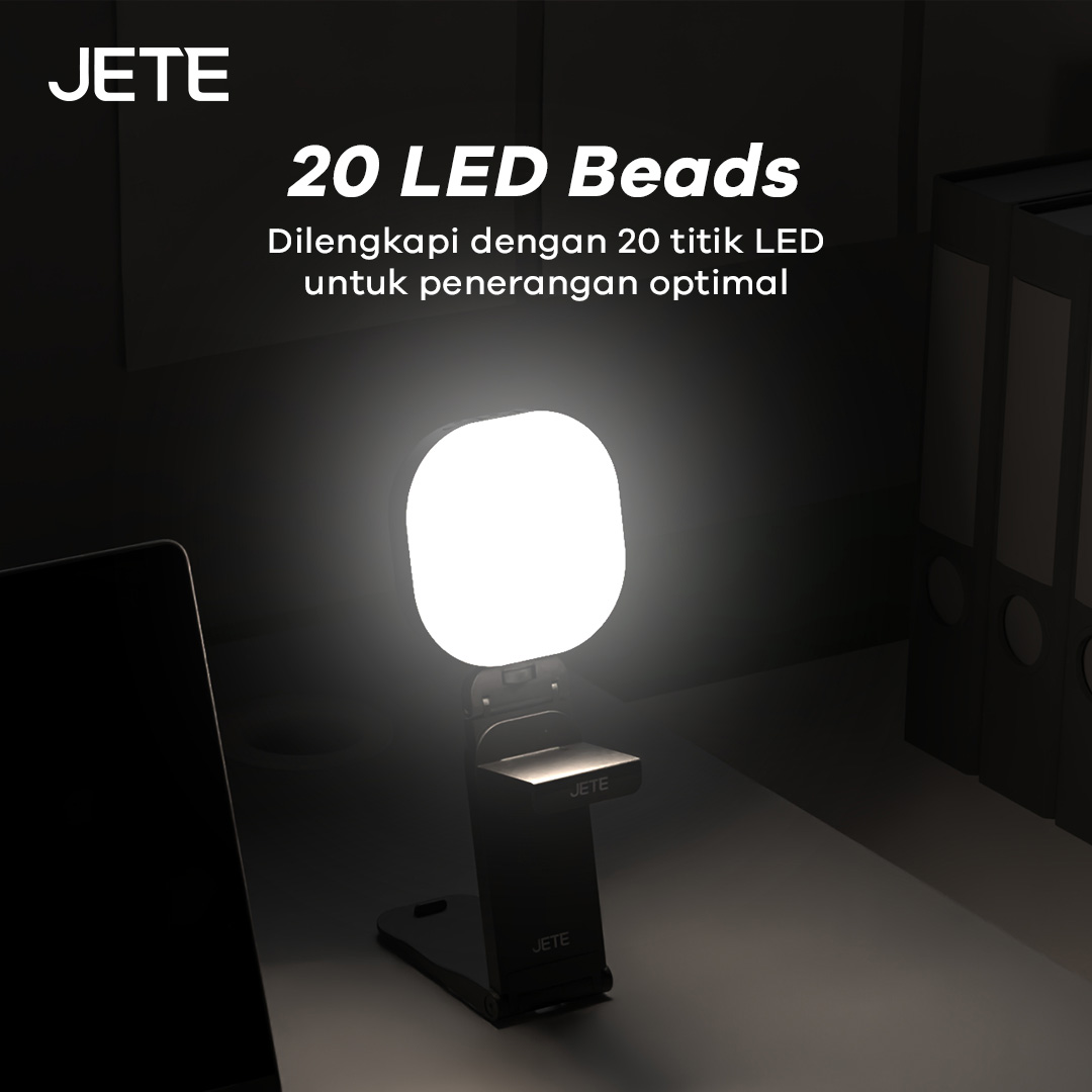 Jual JETE RL3 Ring Light Mini Standing Portable with 20 LED 360 ...