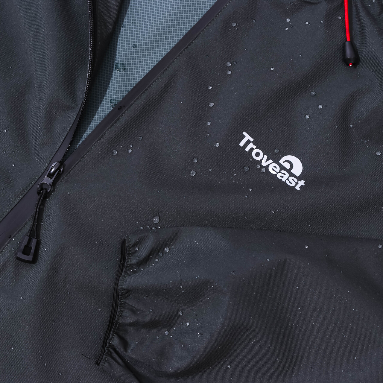 Jual Troveast Urban Waterproof Rain Jacket Pocket Series Dark Grey ...