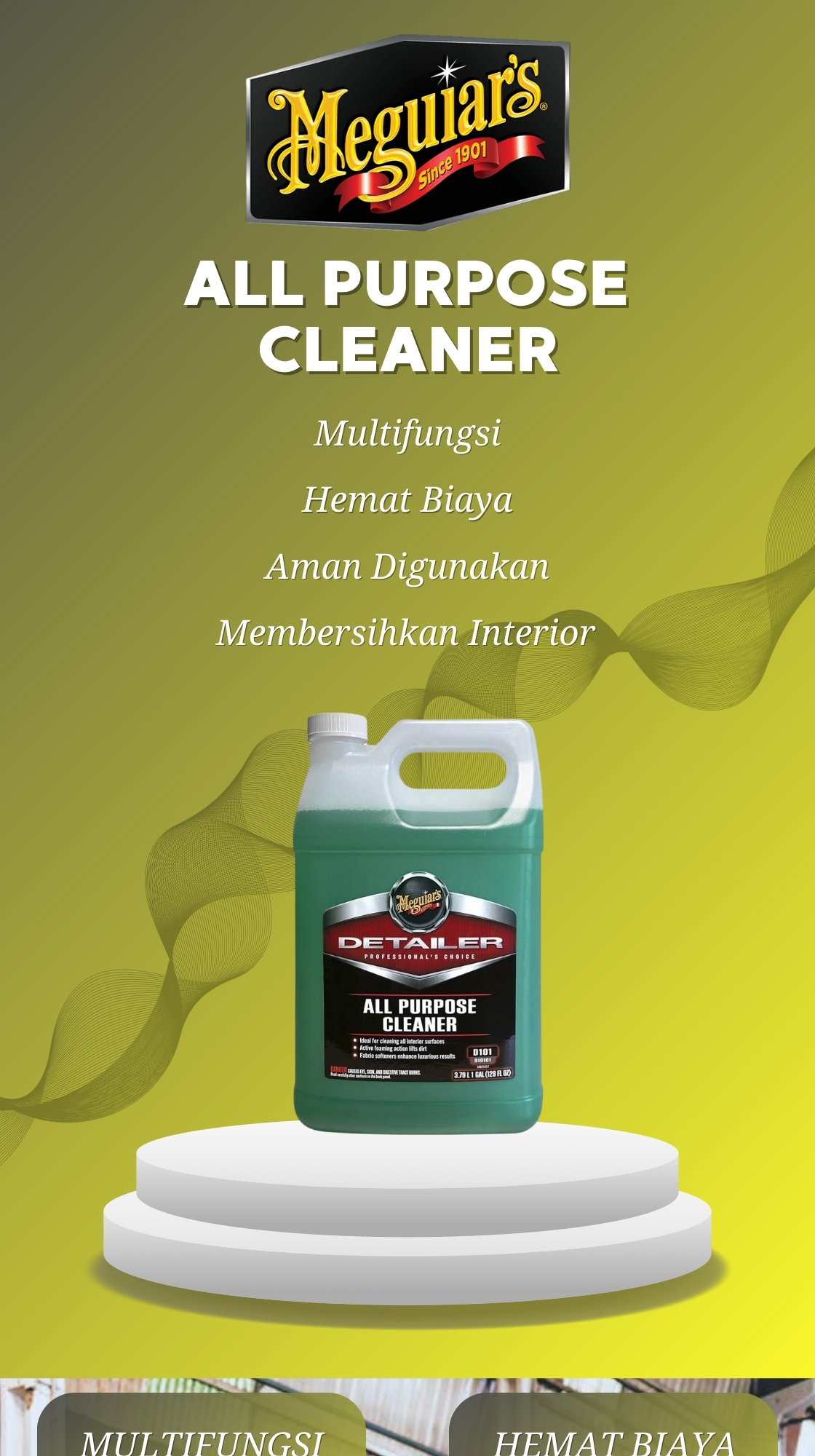 Jual Meguiars All Purpose Cleaner Galon 3,79L APC Pembersih Interior ...