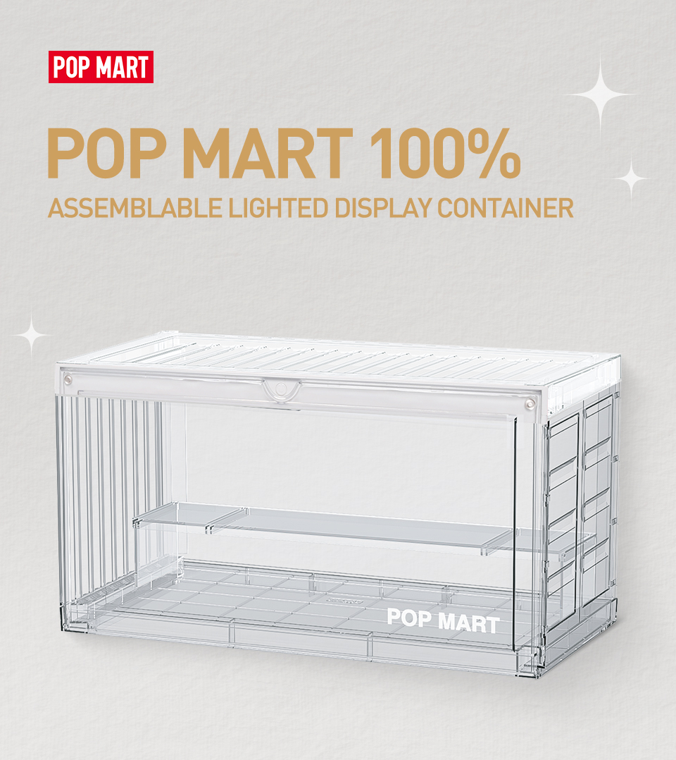 Jual POP MART 100% Assemblable Lighted Display Box Display Container ...