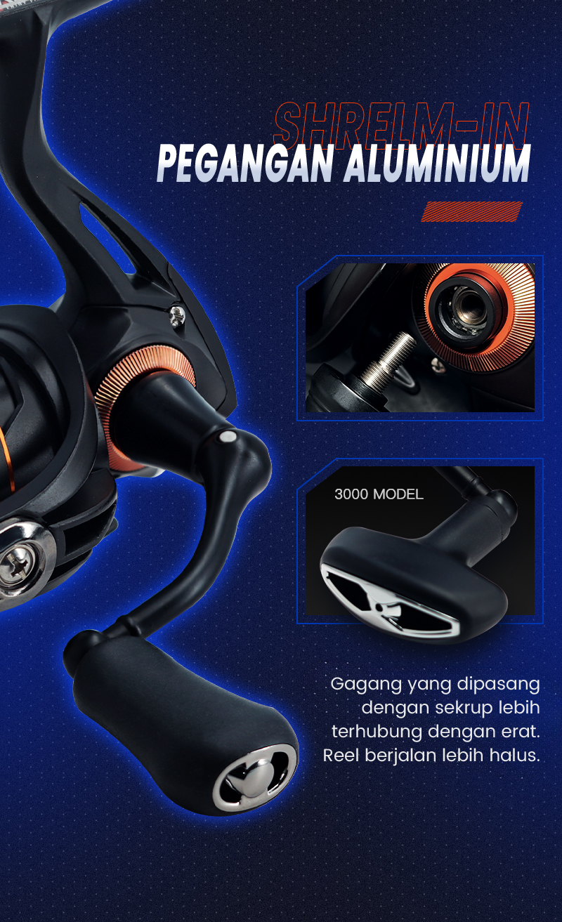 Jual [OFFICIAL] SEASIR BLACK ARROW Reel Pancing Power Handle Reel ...