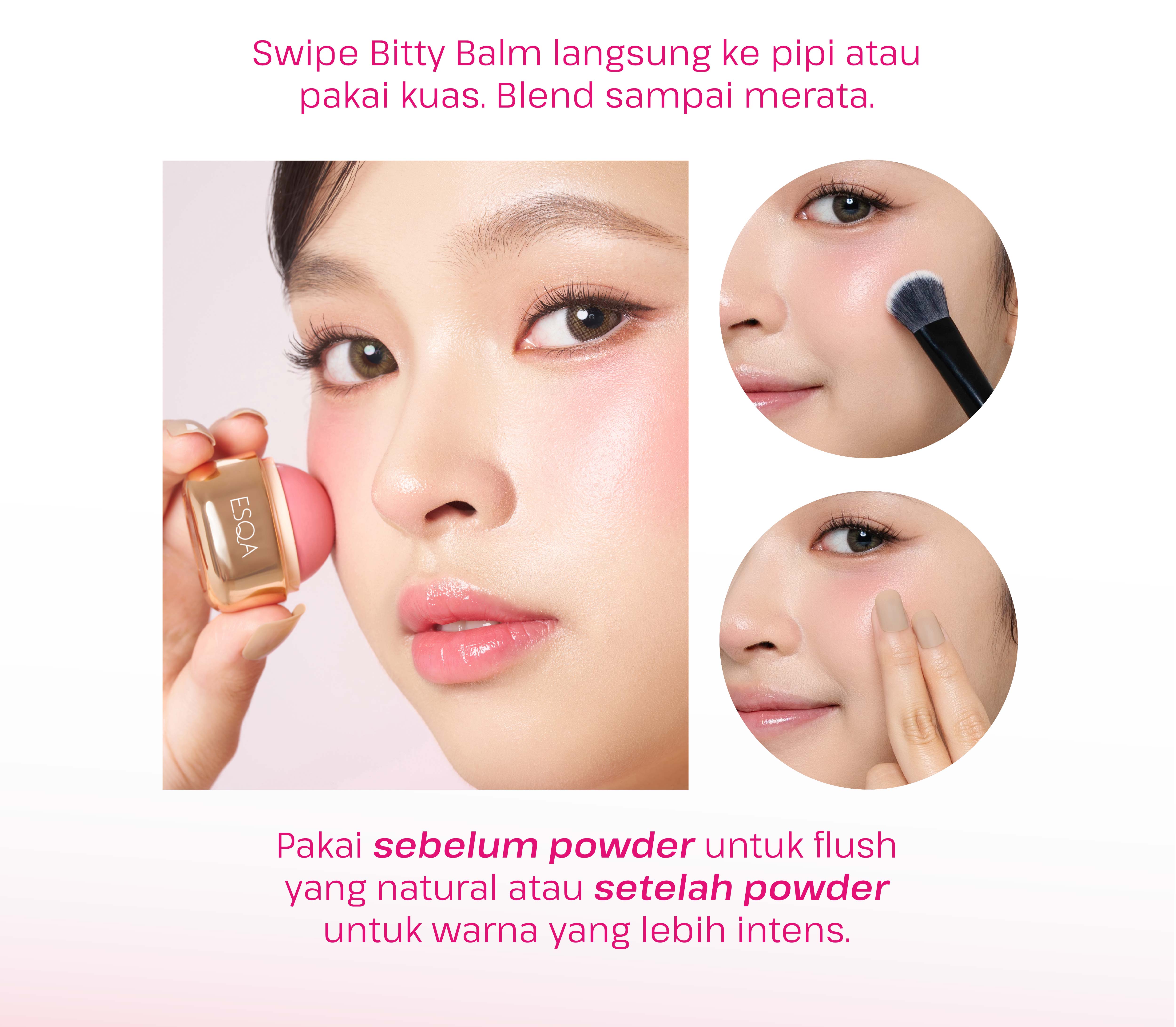 Jual ESQA Bitty Balm Stick Blush | Shopee Indonesia