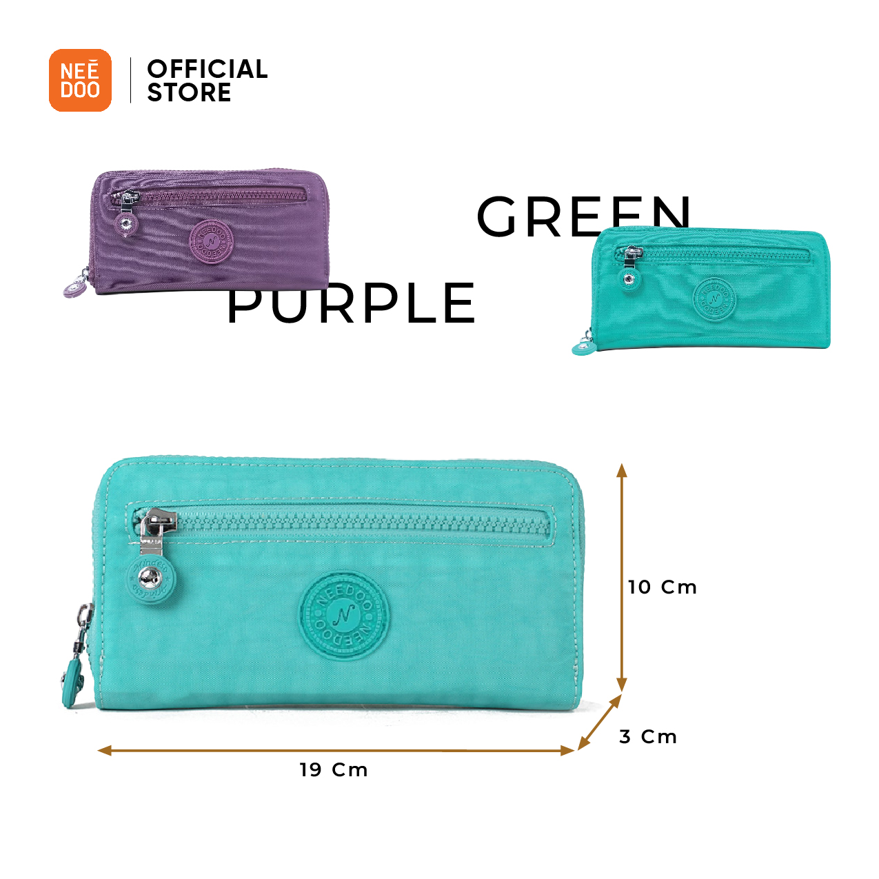 Jual NEEDOO - Dompet Wanita Panjang Nylon - Zipply Single series ...