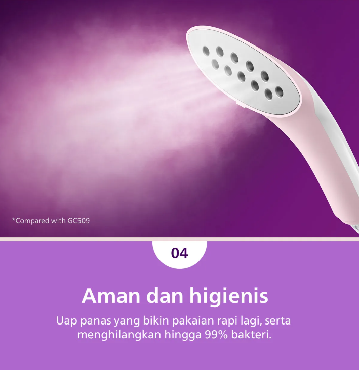 Jual Philips Stand Steamer GC485/40 - Pastel Pink - 1800 W | Shopee ...