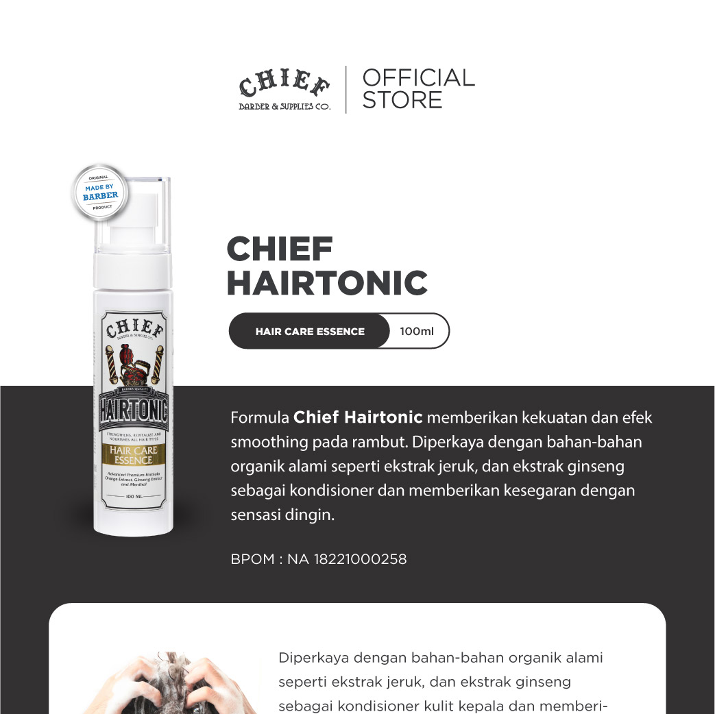 Jual CHIEF Fresh Hair Set - Chief Hairtonic 100ml & Chief Shampoo ...