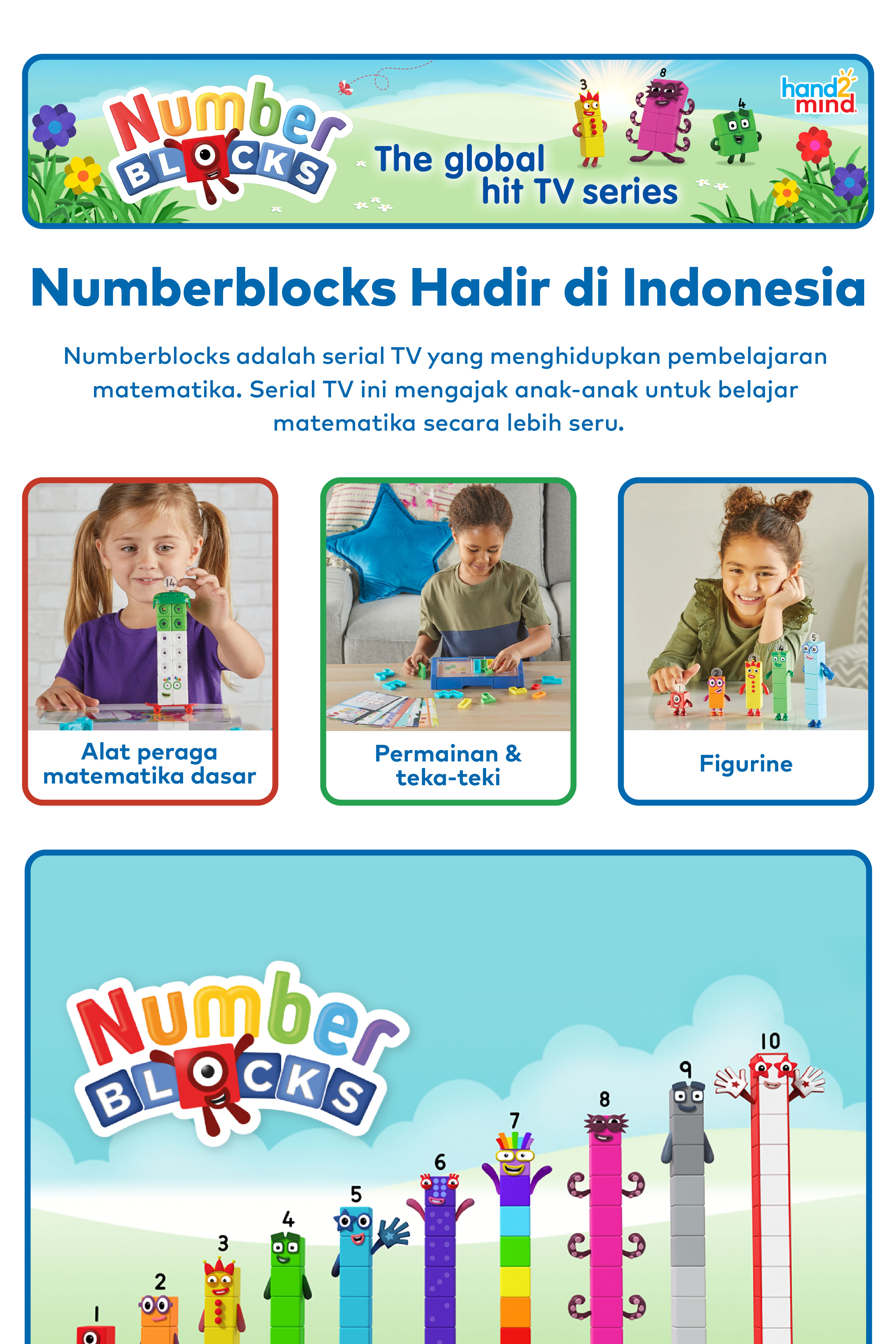 Jual Hand2Mind - Numberblocks MathLink Cubes 11–20 Activity Set ...