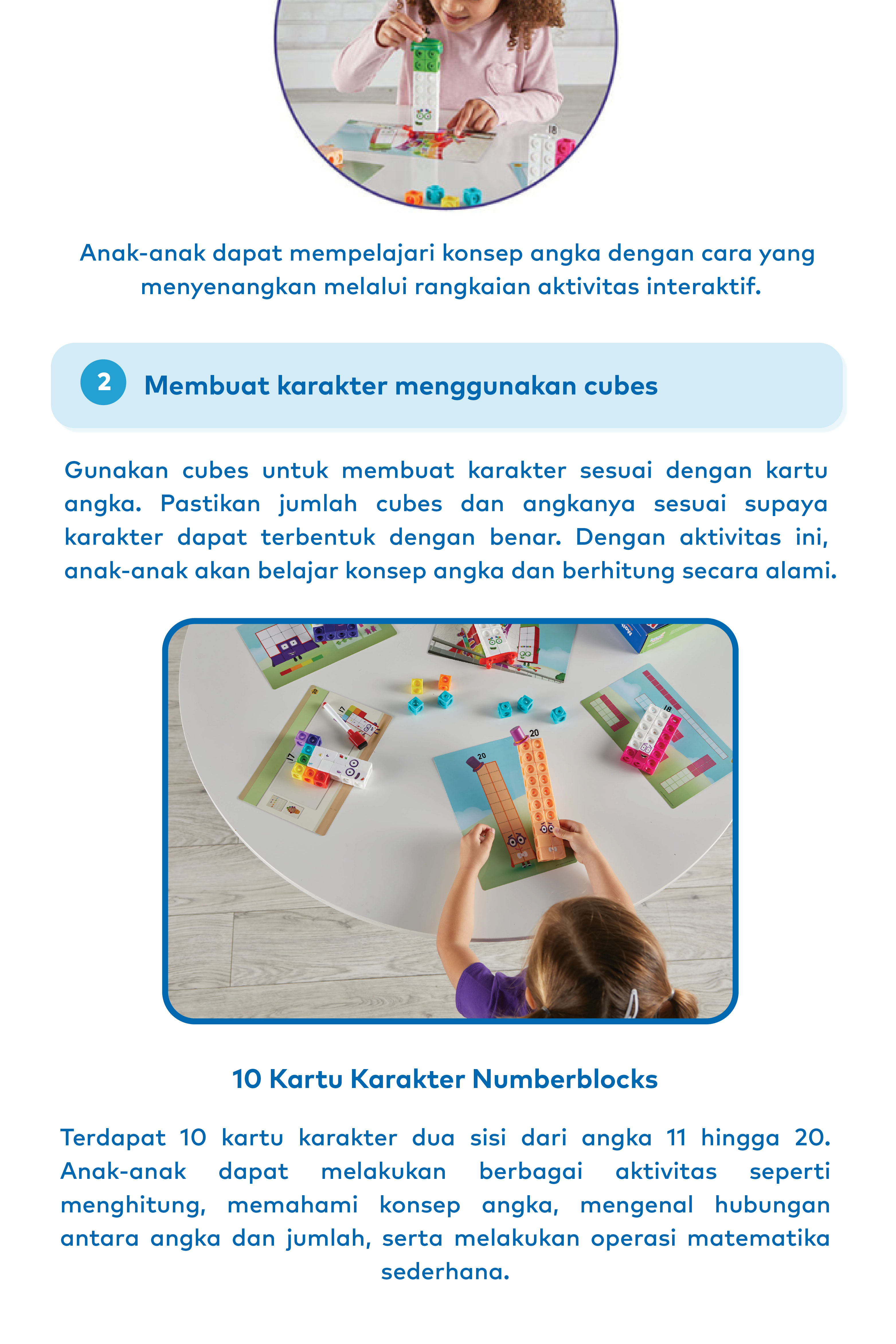 Jual Hand2Mind - Numberblocks MathLink Cubes 11–20 Activity Set ...