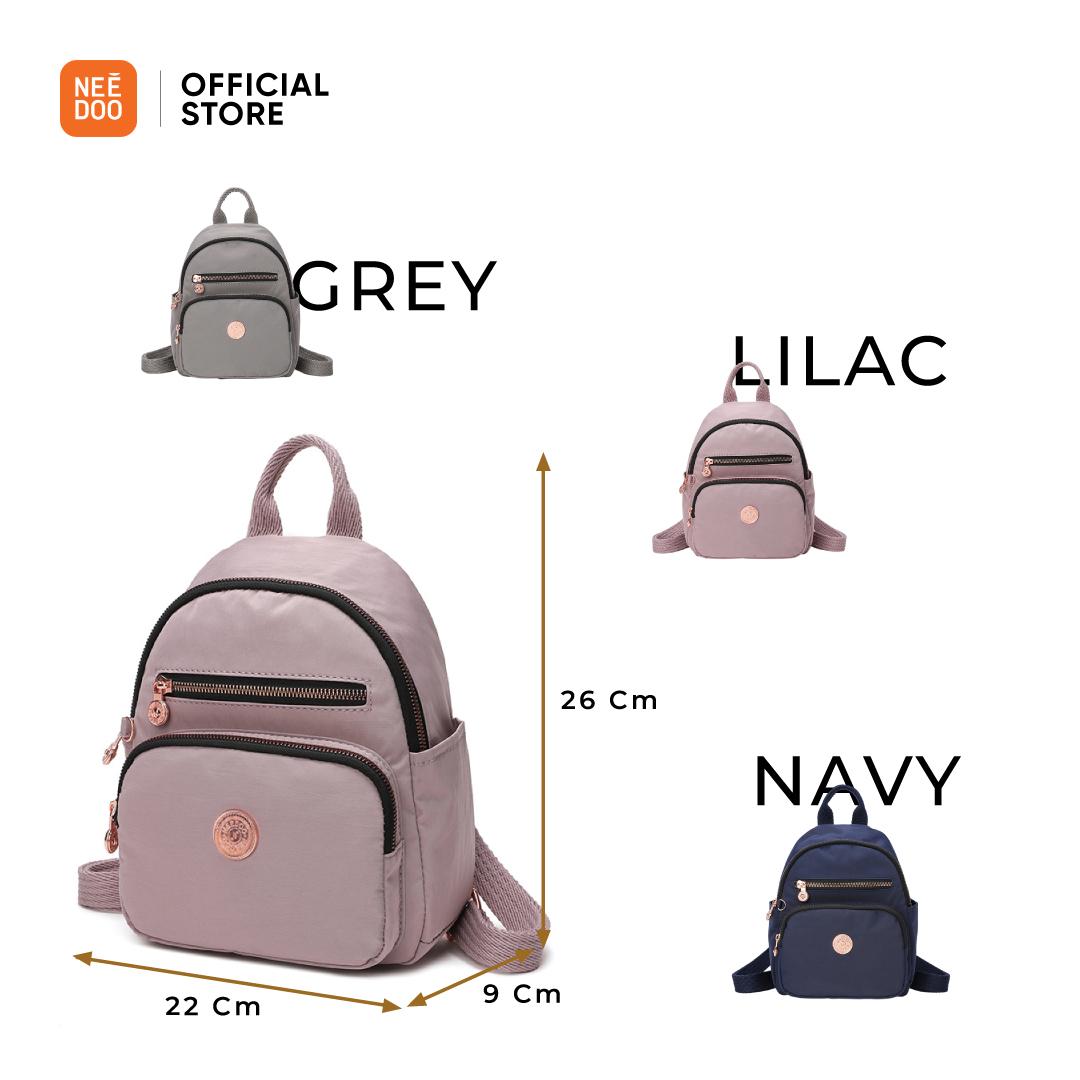 Jual NEEDOO - Tas Ransel Wanita Waterproof Nylon Vivelle Mini Backpack ...