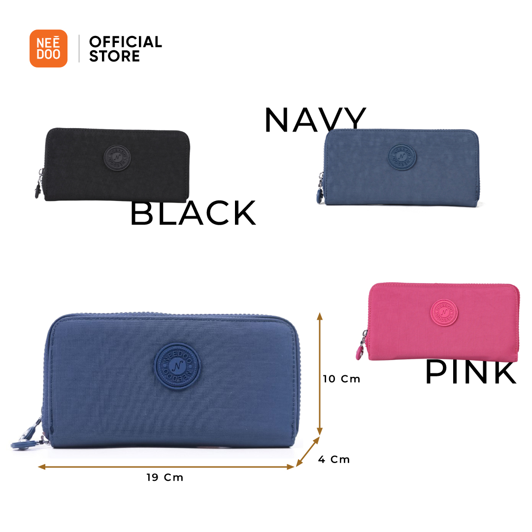 Jual NEEDOO - Dompet Wanita Panjang Zipper Kapasitas Besar Muat HP ...