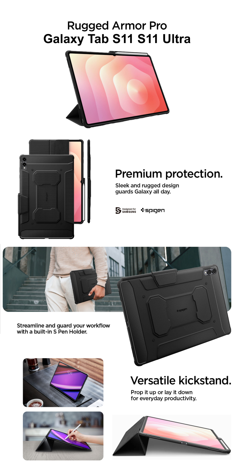 Jual Case for Samsung Galaxy Tab S11 Ultra Rugged Armor Pro Anti Crack ...