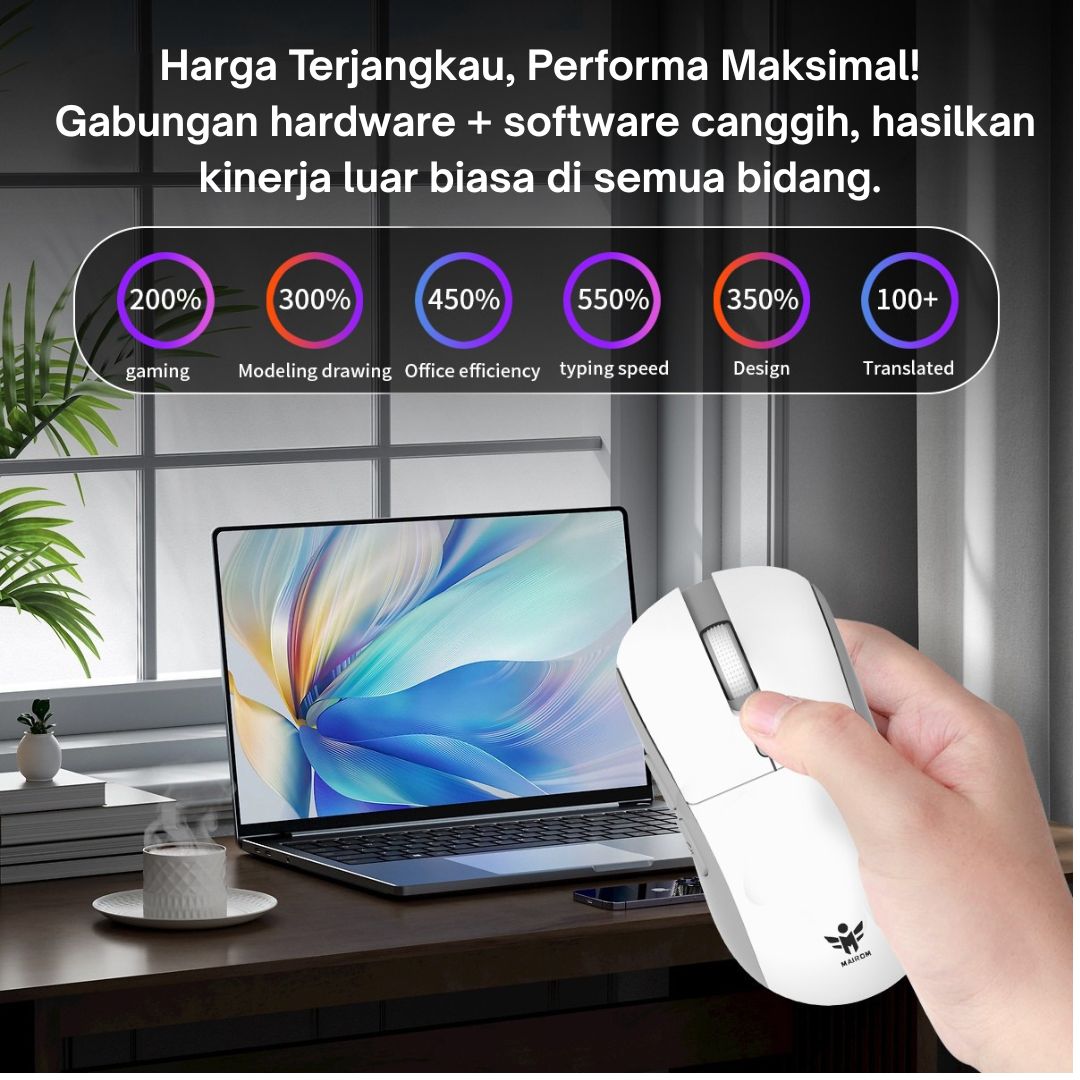 Jual MICLINK MAIROM MR025 Mouse AI Gaming Office Voice Typing Translate ...
